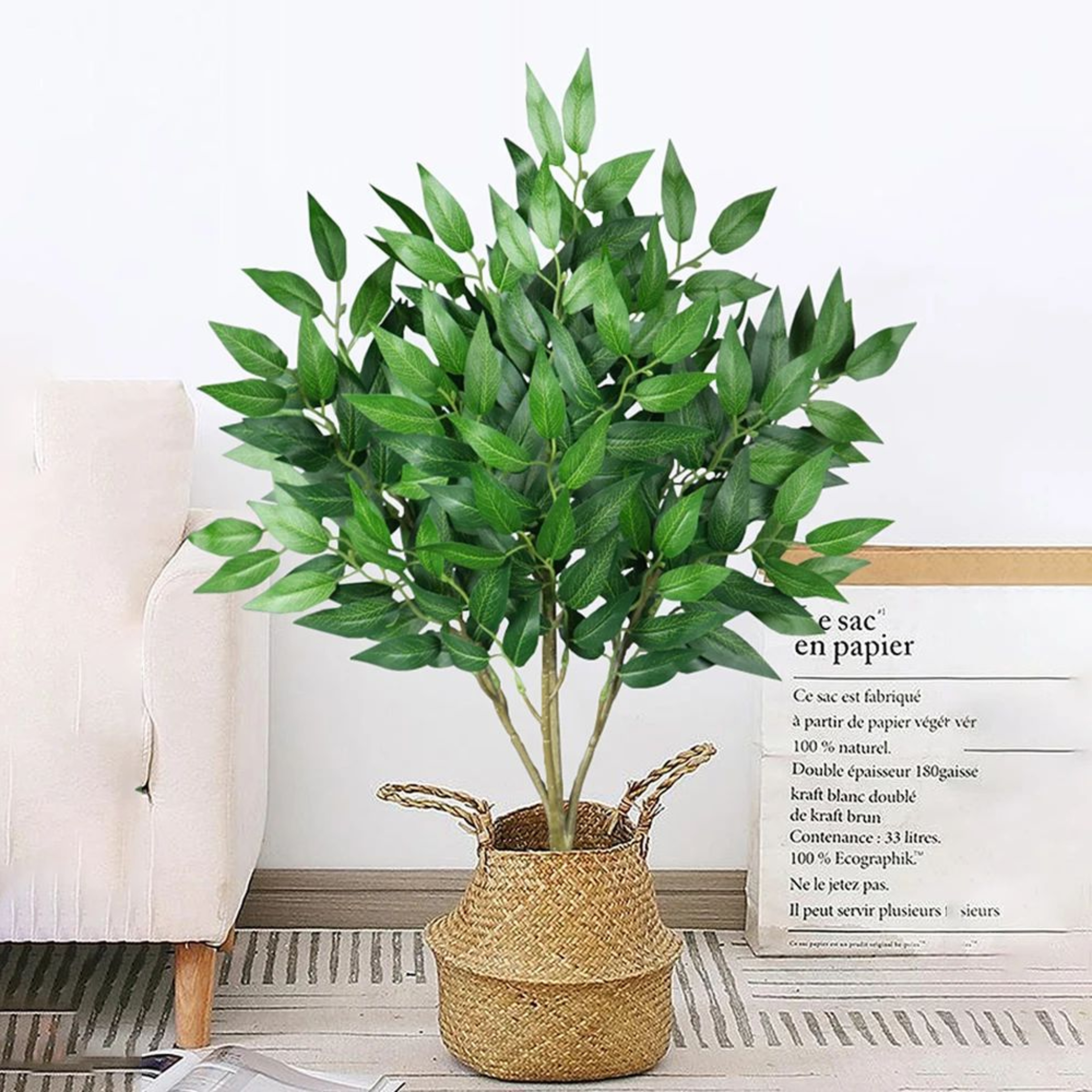 Lifelike Artificial Eucalyptus Plant Tall Decorative Indoor Tree For Home  Office Styling 2