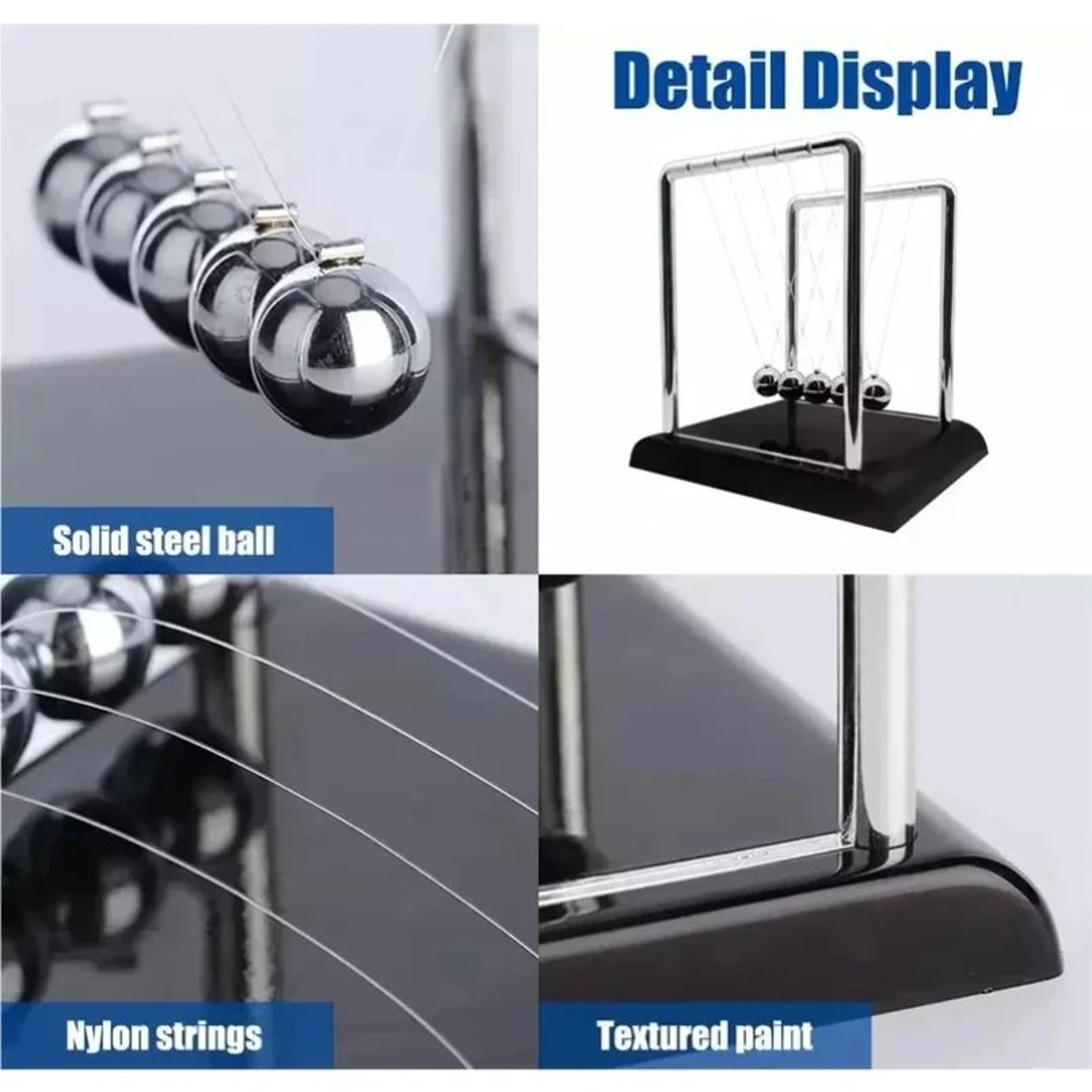 Newtons Cradle Balance Balls Desk Toy  Physics Desk Toy For Office Decor And Stress Relief 1