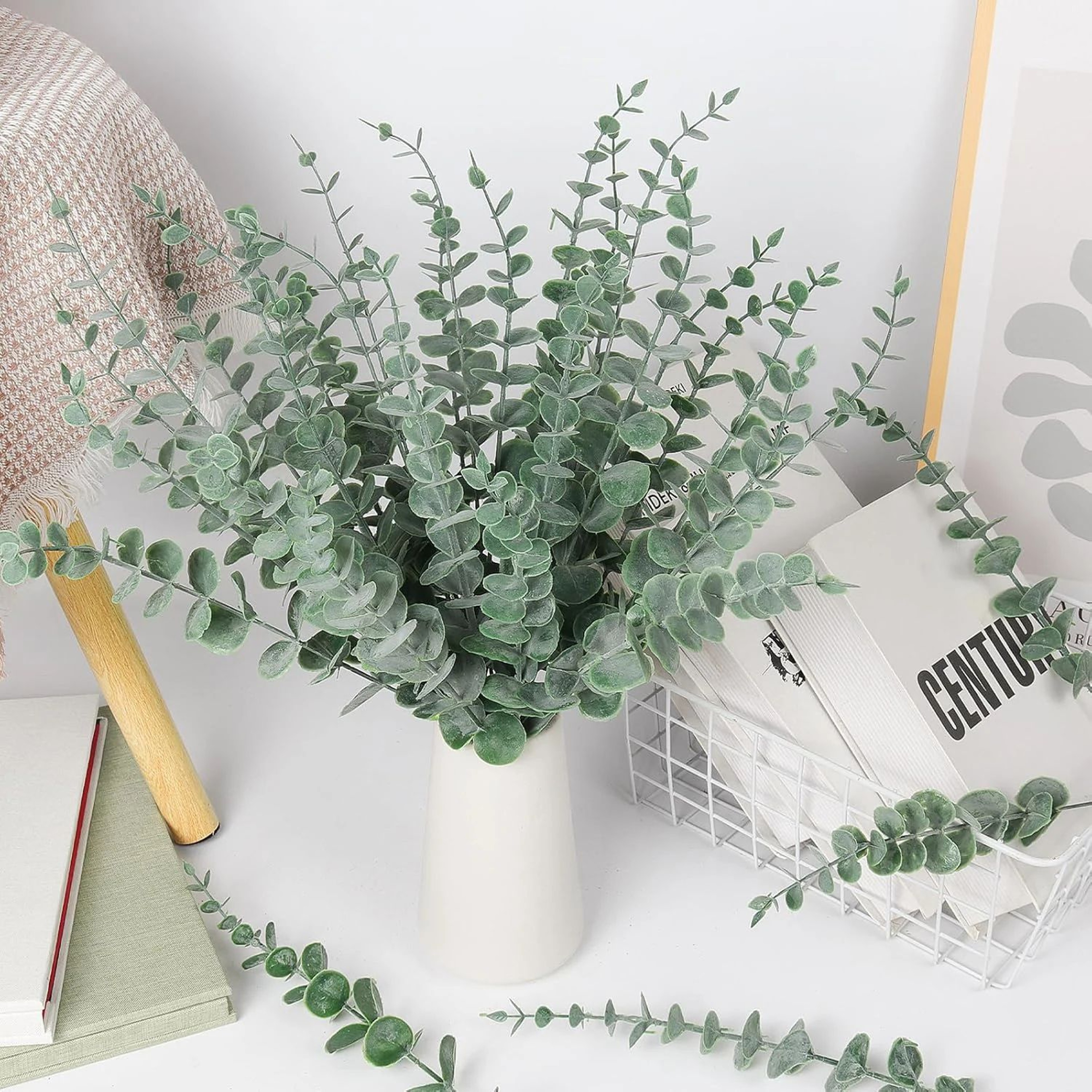 Artificial Eucalyptus Leaves Bundle For Vases Weddings And DIY Decor 3