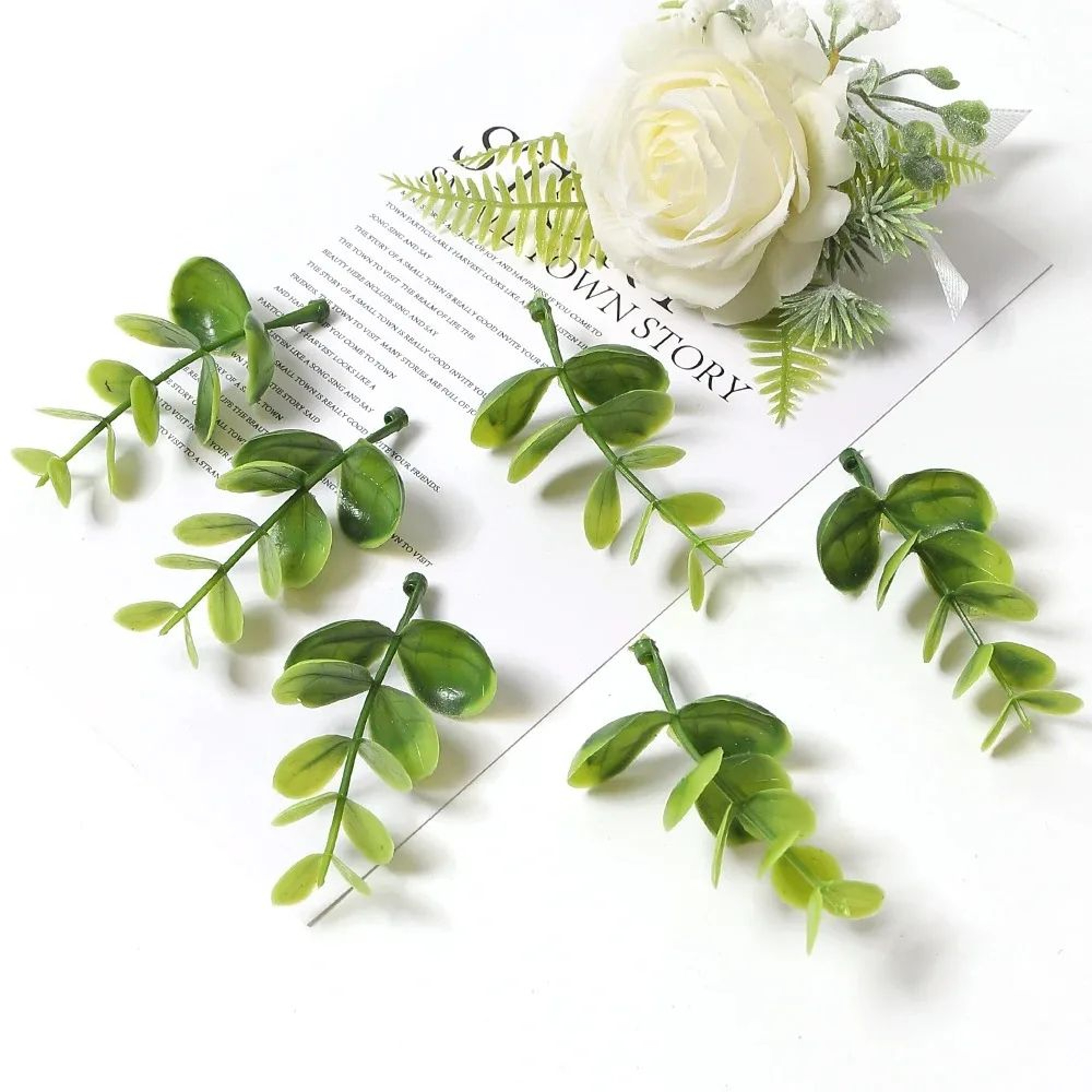 10Piece Artificial Leaves For Wedding Decor DIY Wreath Decorations  Cake Styling 22