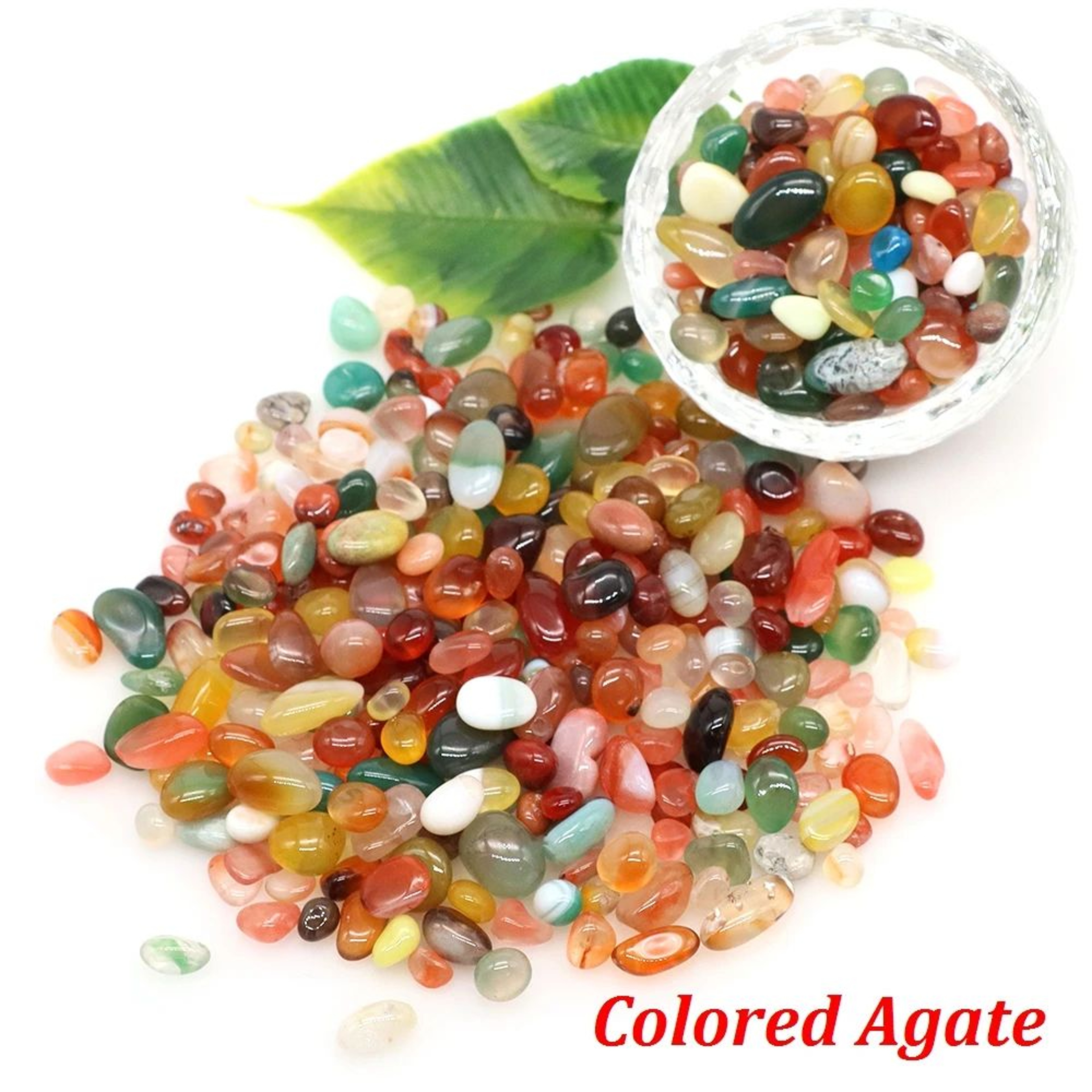 Natural Agate Chip Stones For Crafts Aquariums  Crystal Decor 8