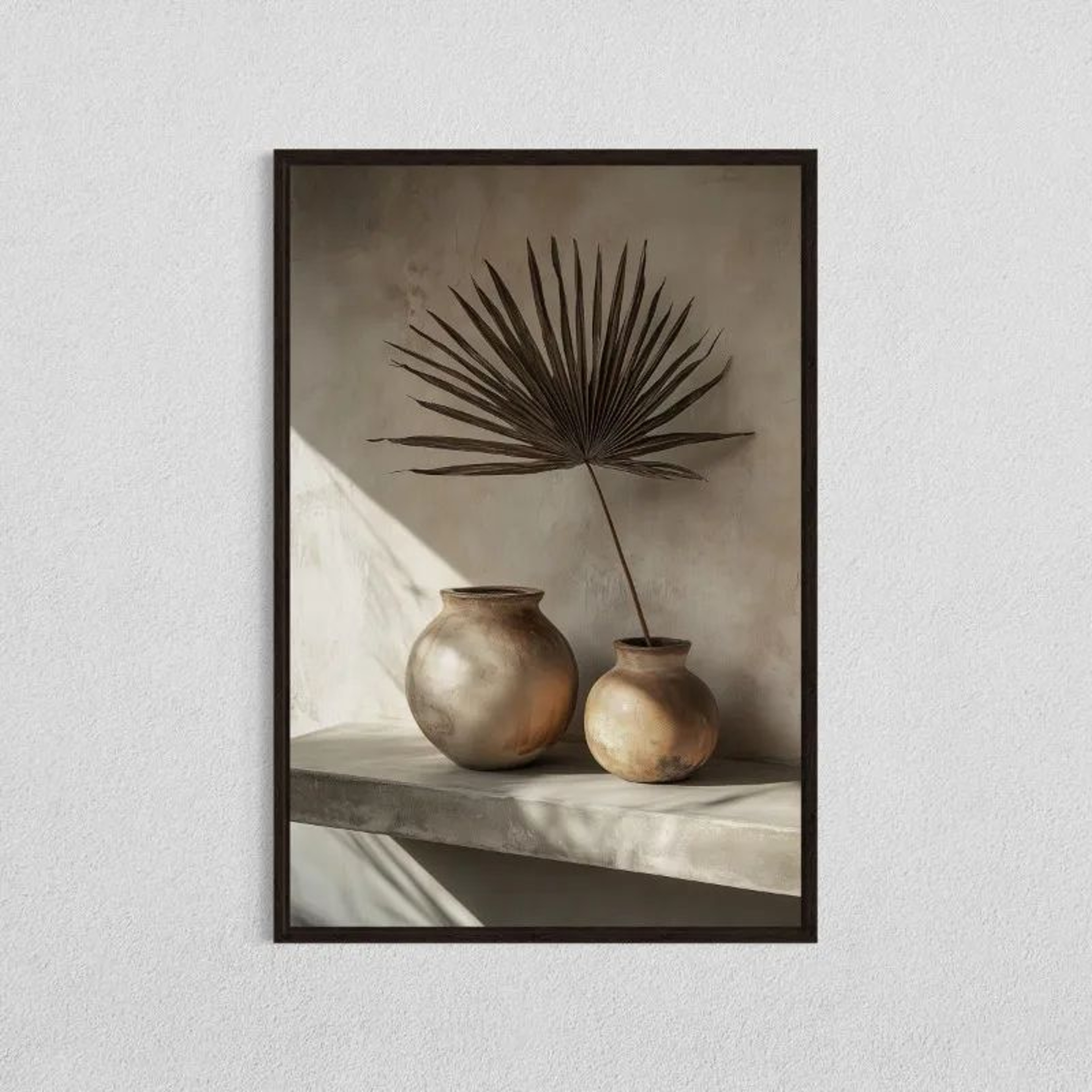 Frameless Olive Tree Minimalist Canvas Print  Mediterranean Botanical Wall Art Decor 13