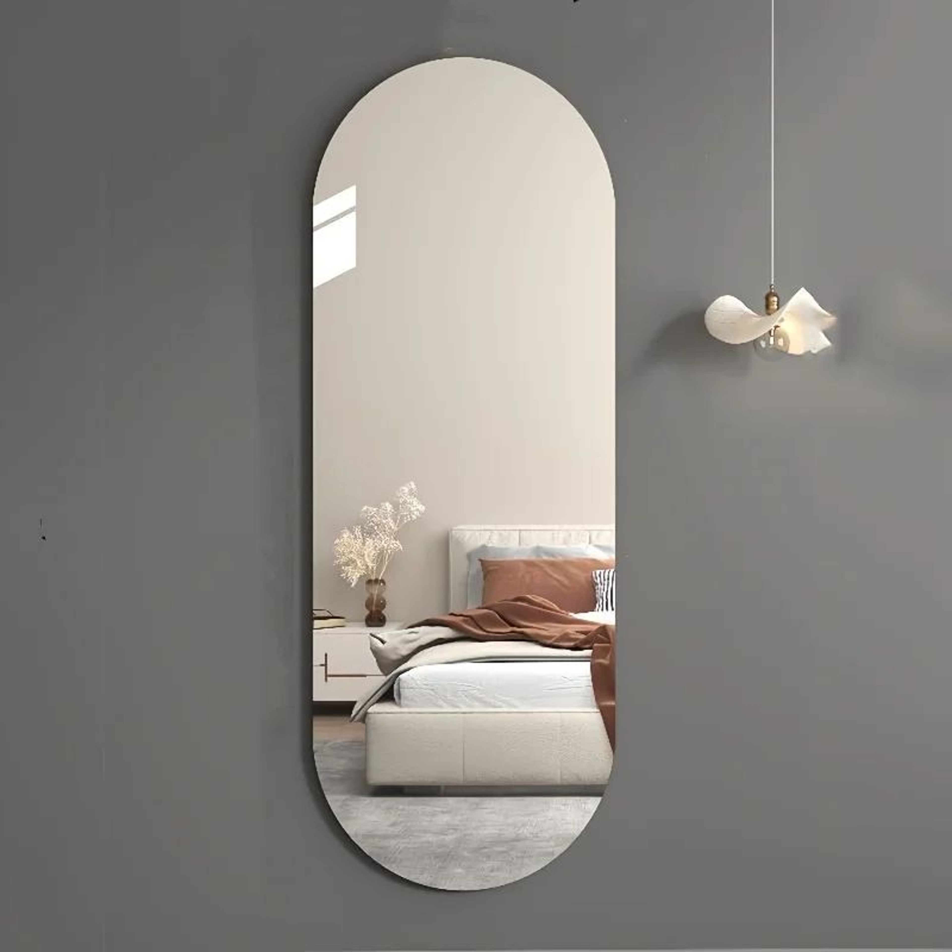 Arched SelfAdhesive Full Length Acrylic Mirror For Wall 4