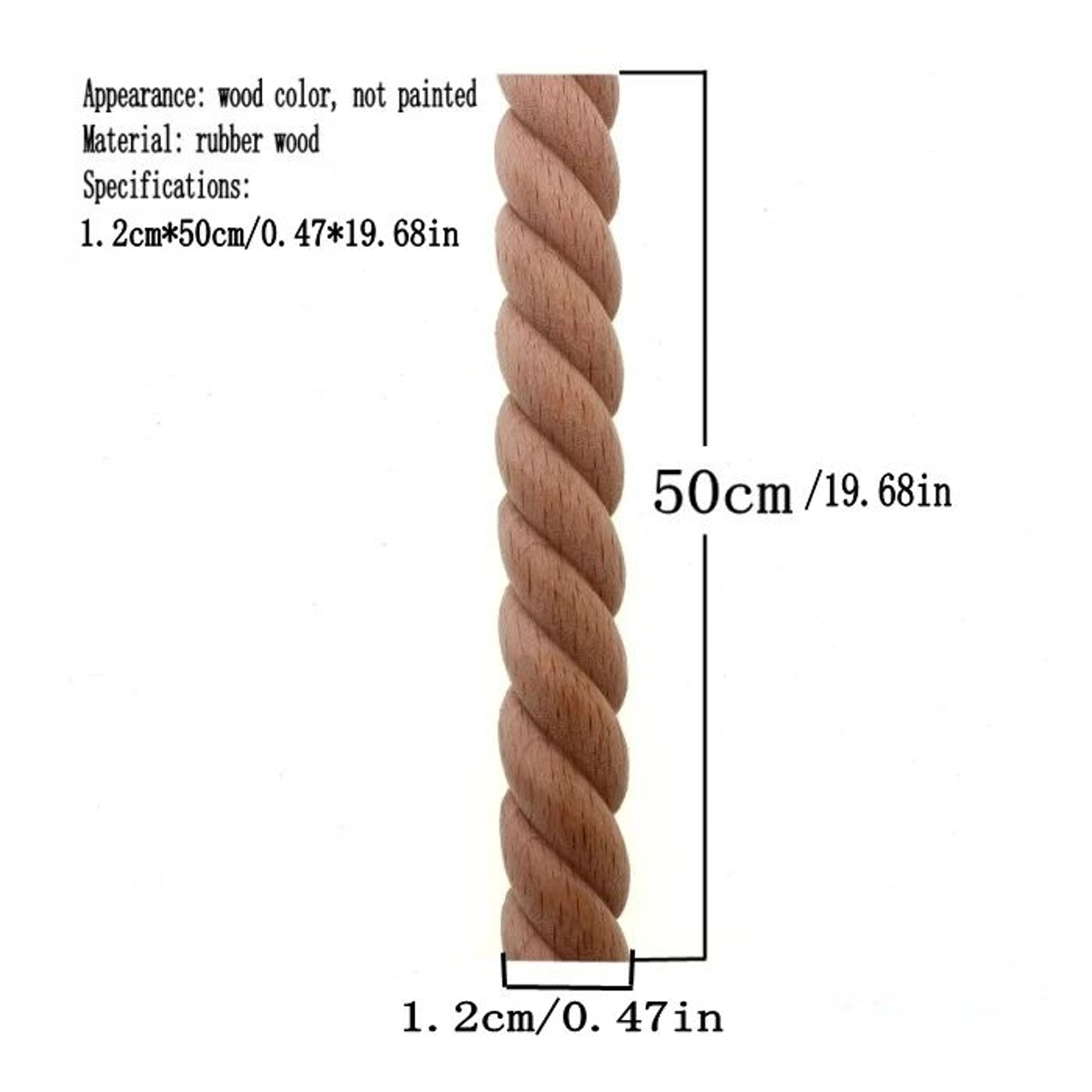HandCarved Wooden Twist Sculpture  Rustic Minimalist Home Accent 2