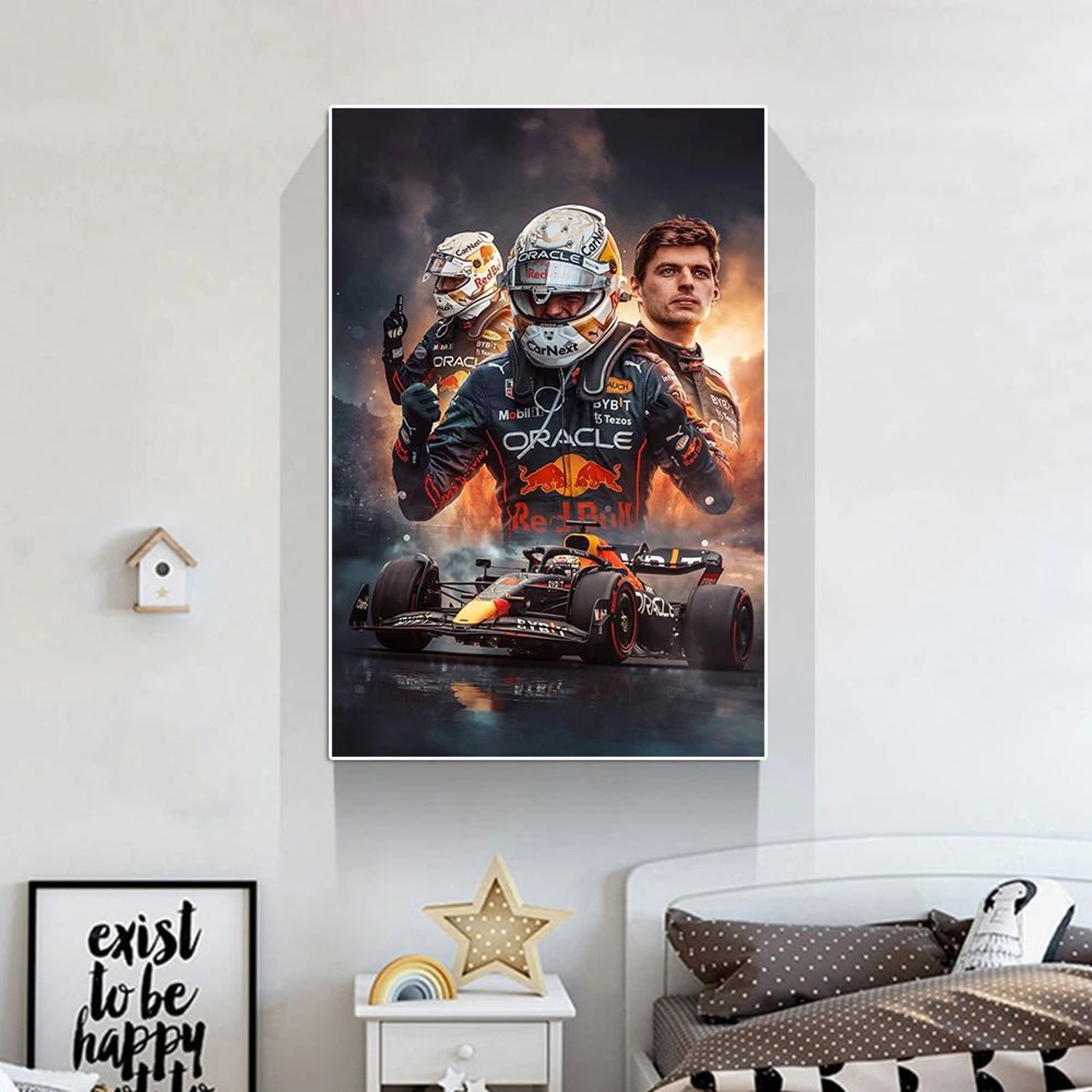 Max Verstappen Formula 1 Wall Art Canvas Print For Bedroom Office And Fan Spaces 1