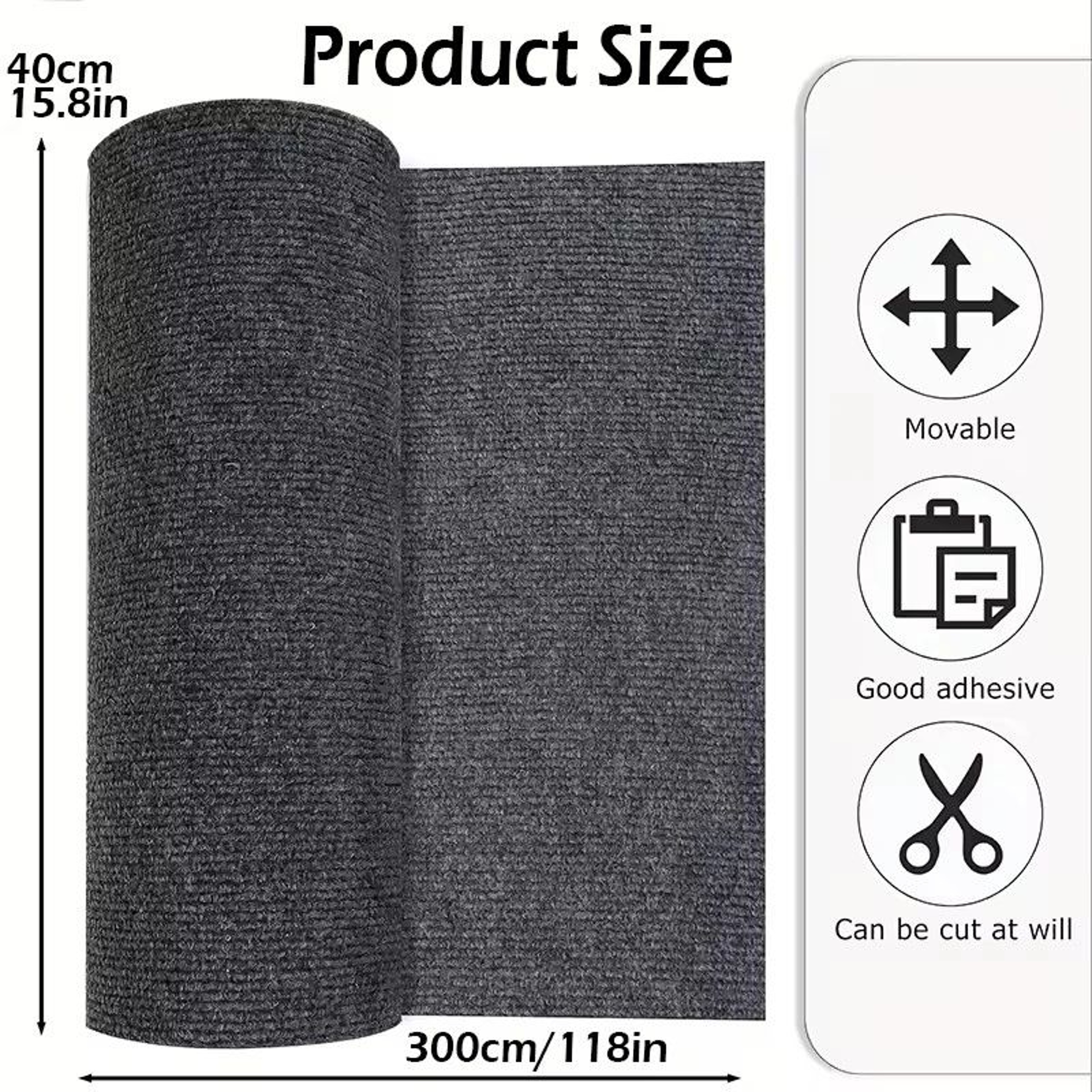 SelfAdhesive Cat Scratch Mat Furniture Protector Carpet 2