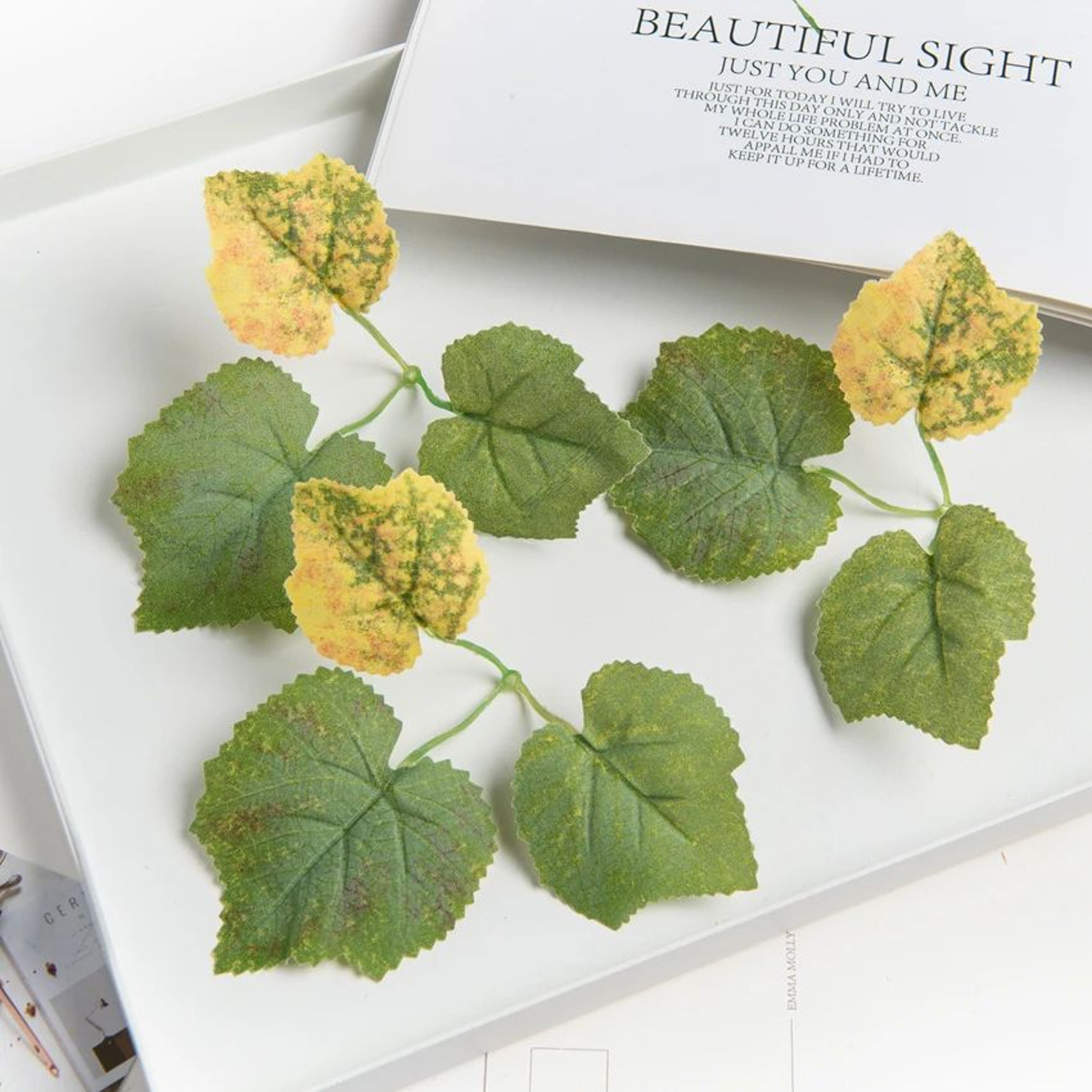 Artificial Grape Leaf Garland For Weddings And Home Decor 3