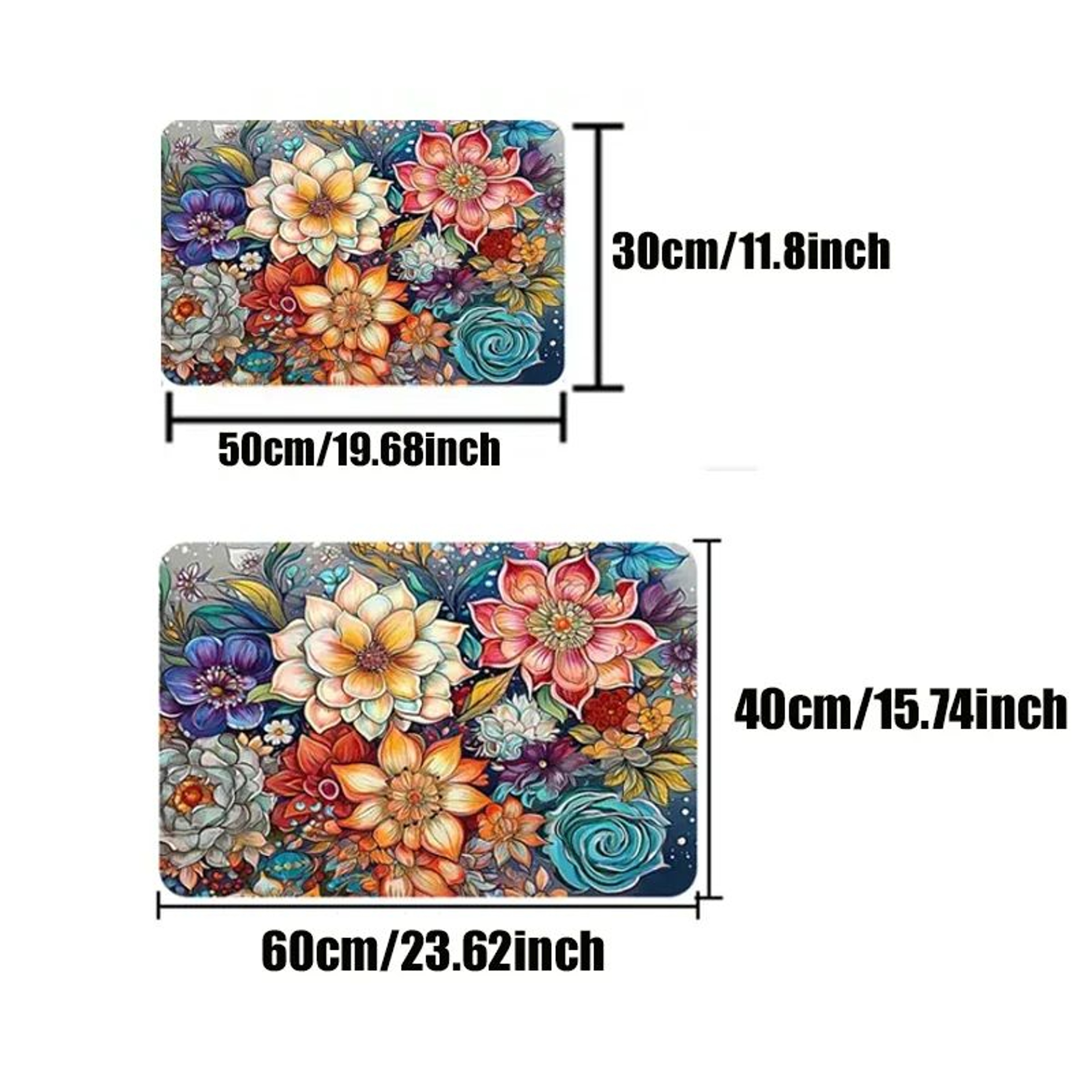 Cat Paw Print Doormat Absorbent Door Mat Washable Entryway Rug 3