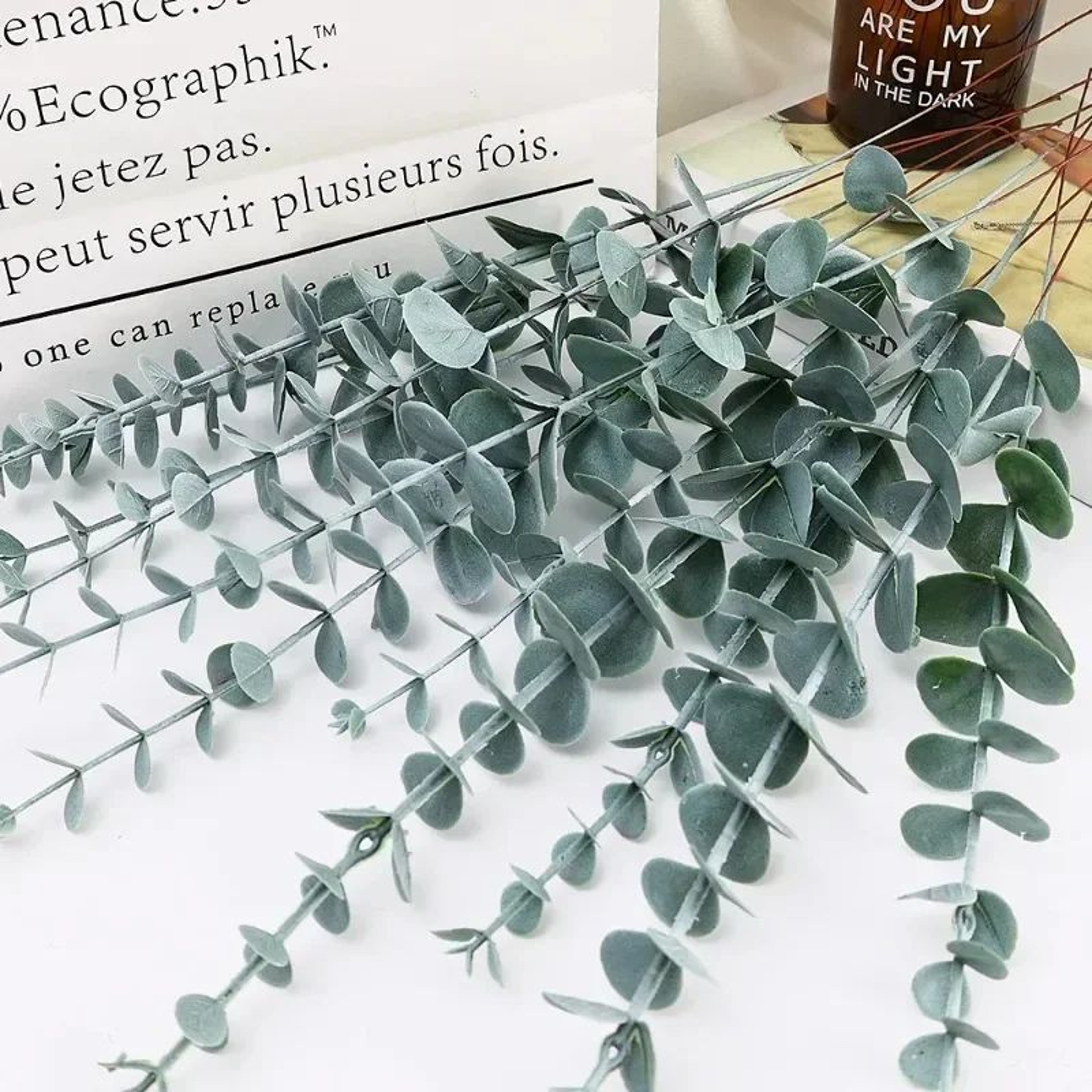 Lifelike Artificial Eucalyptus Stems For DIY Bouquets Wedding Greenery And Home Decor 2