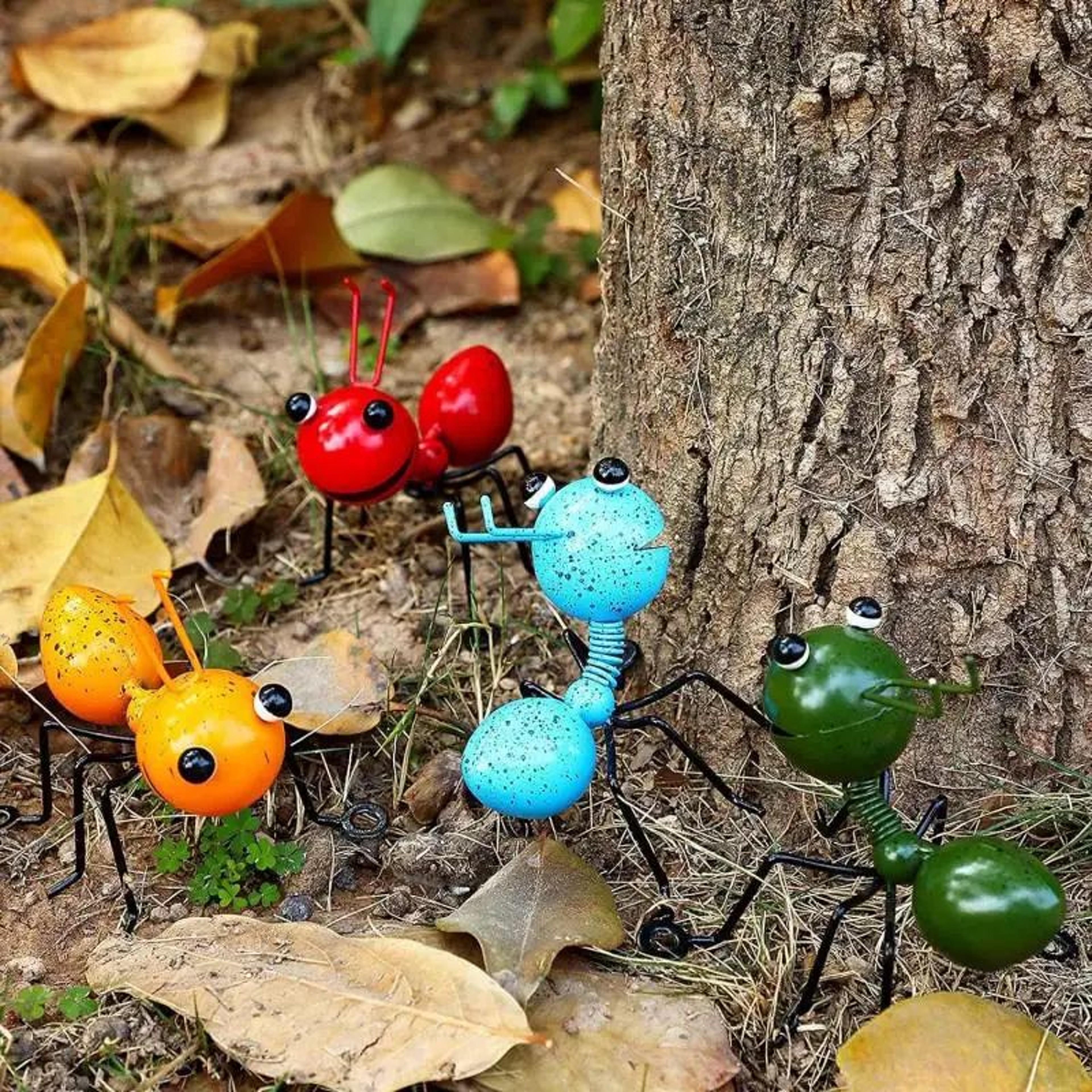 Metal Ant Wall Decor Set For Garden Fence And Indoor Wall Art 5