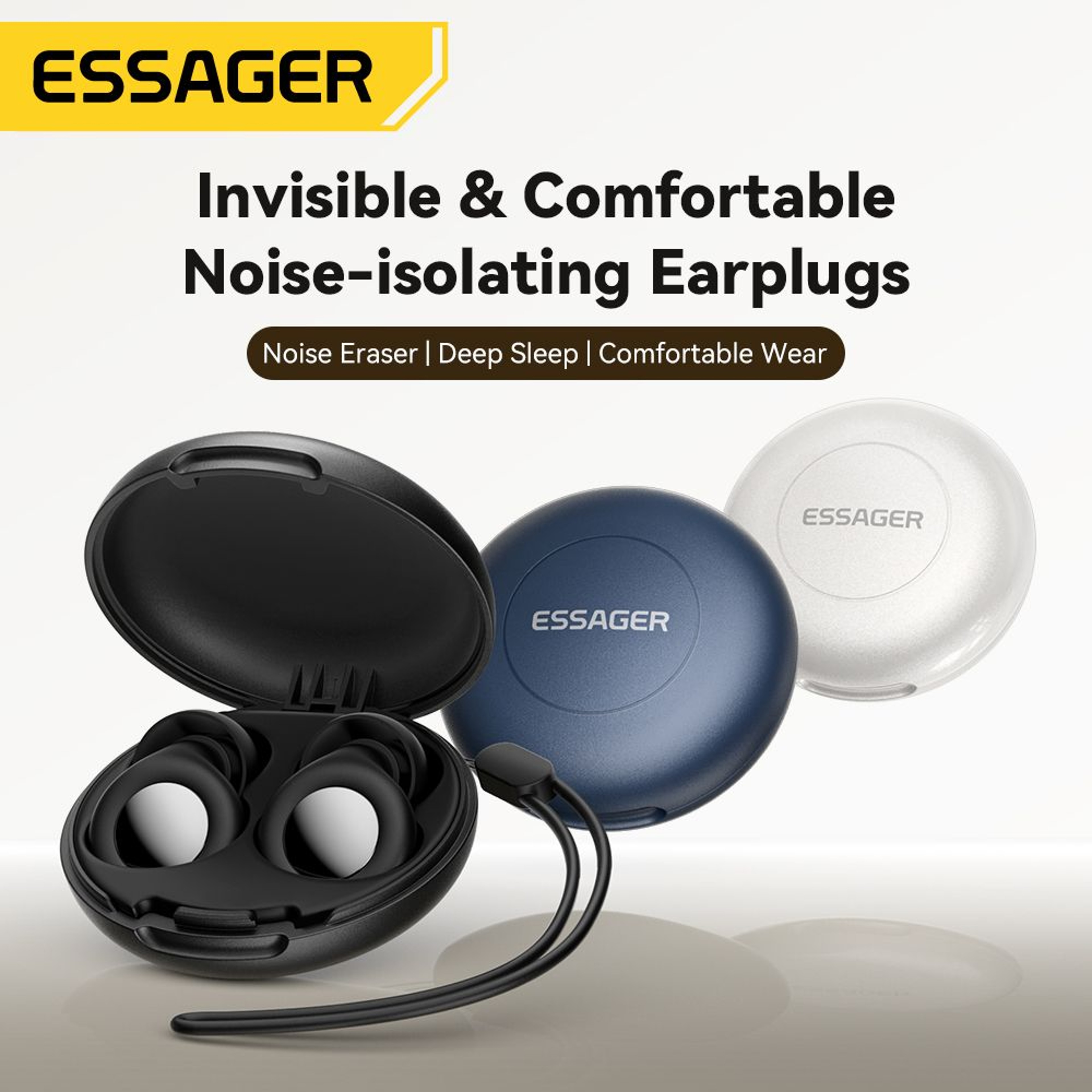 Silicone Noise Cancelling Ear Plugs For Sleep  Travel  Reusable Hearing Protection 9