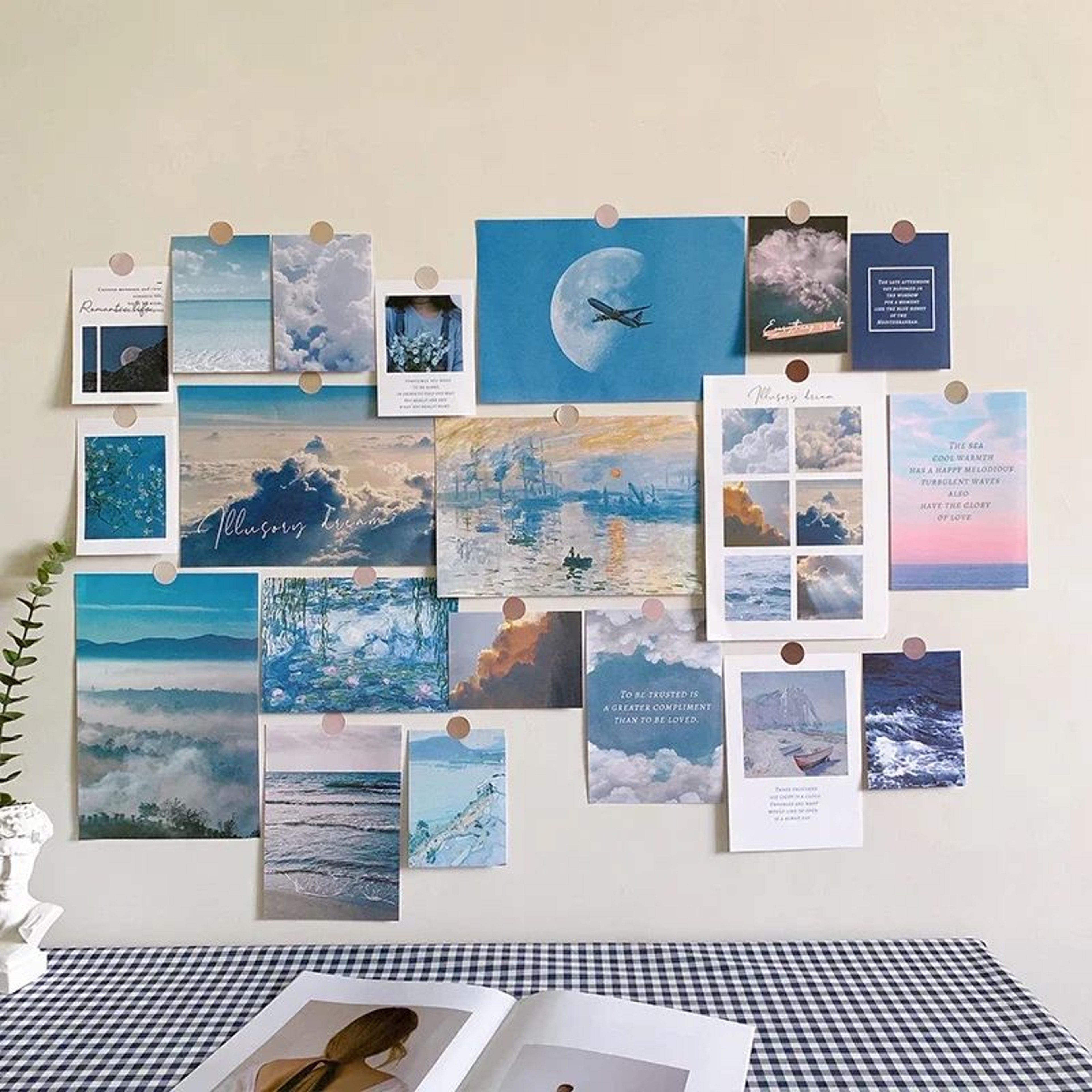 Nordic Aesthetic Photo Card Sticker Set For DIY Wall Collage Decor 1