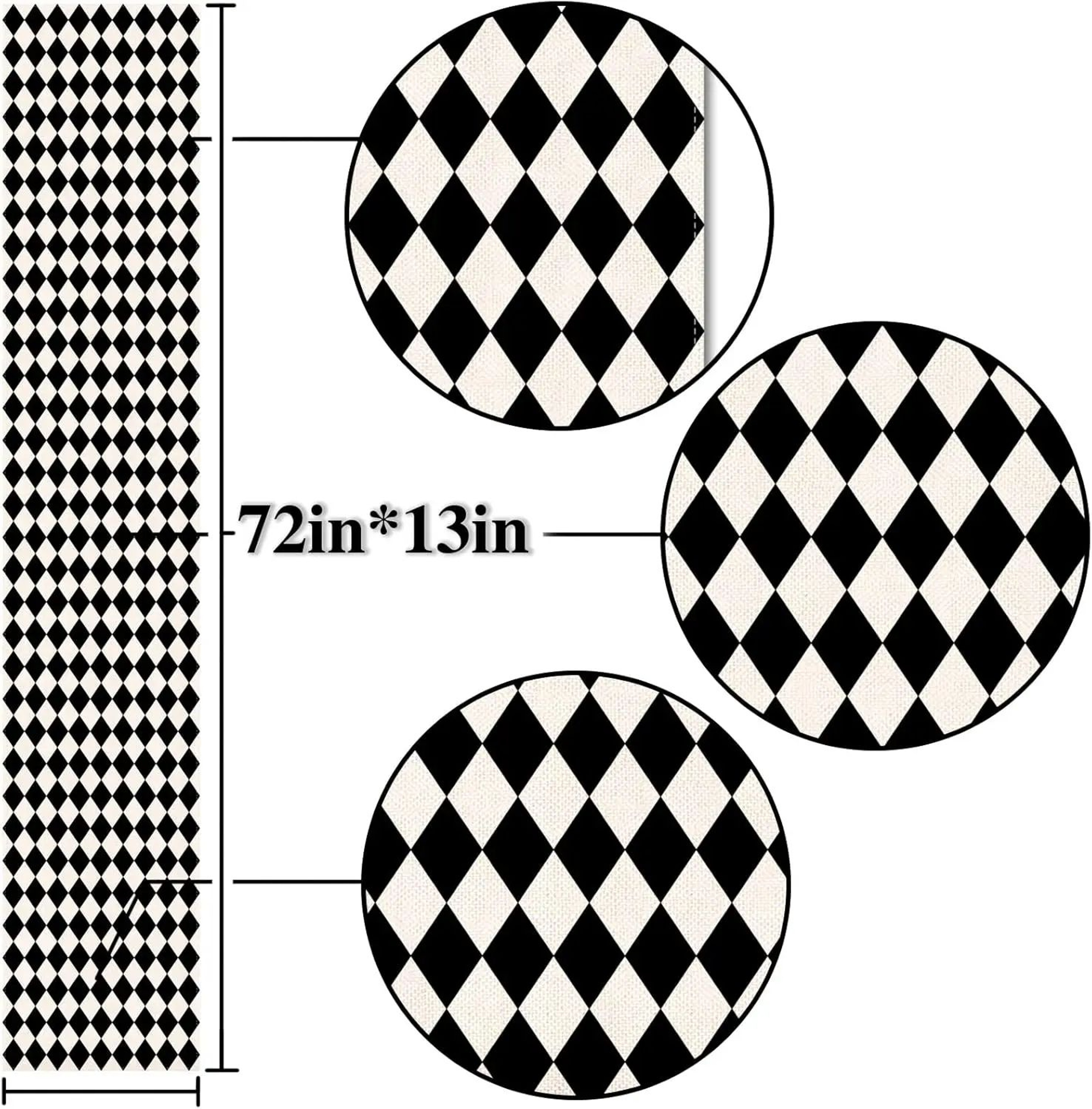 Classic Buffalo Plaid Linen Table Runner For Farmhouse Dining  Parties 4