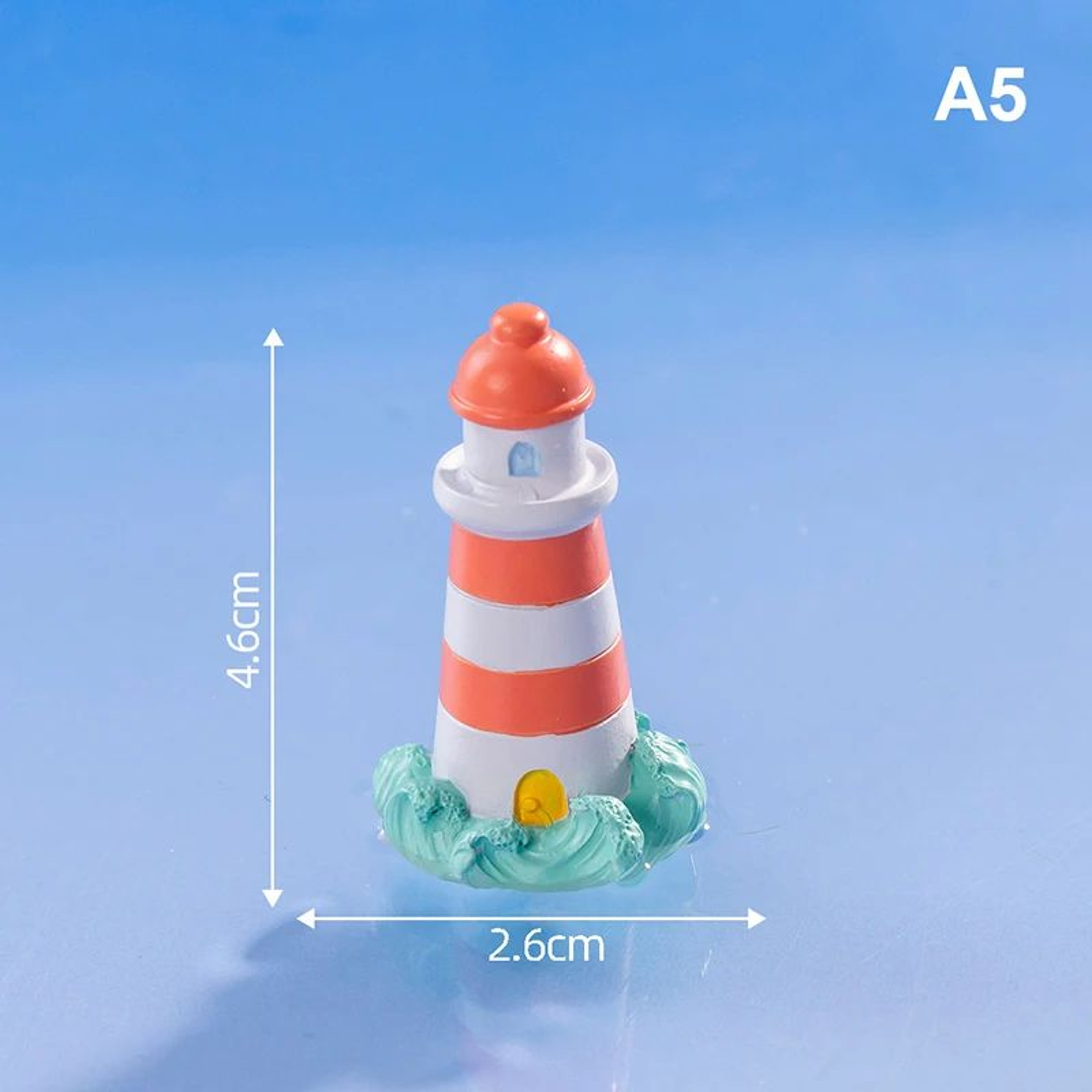 Coastal Mini Lighthouse Figurine  Mini Ocean Decor For Fairy Gardens  Home Accents 10