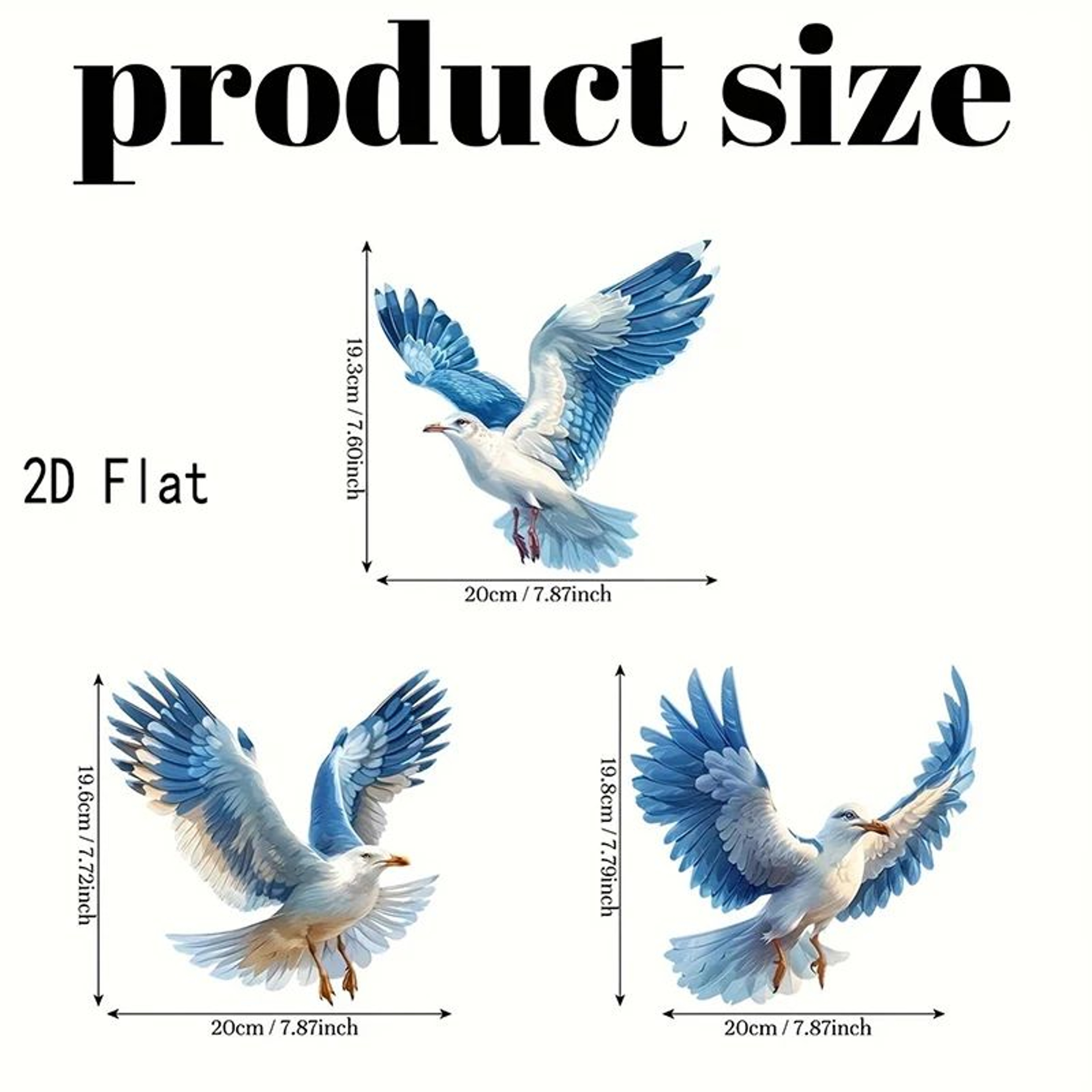 Coastal Wooden Seagull Wall Decor Set  Rustic Nautical Wall Art For BeachInspired Spaces 10