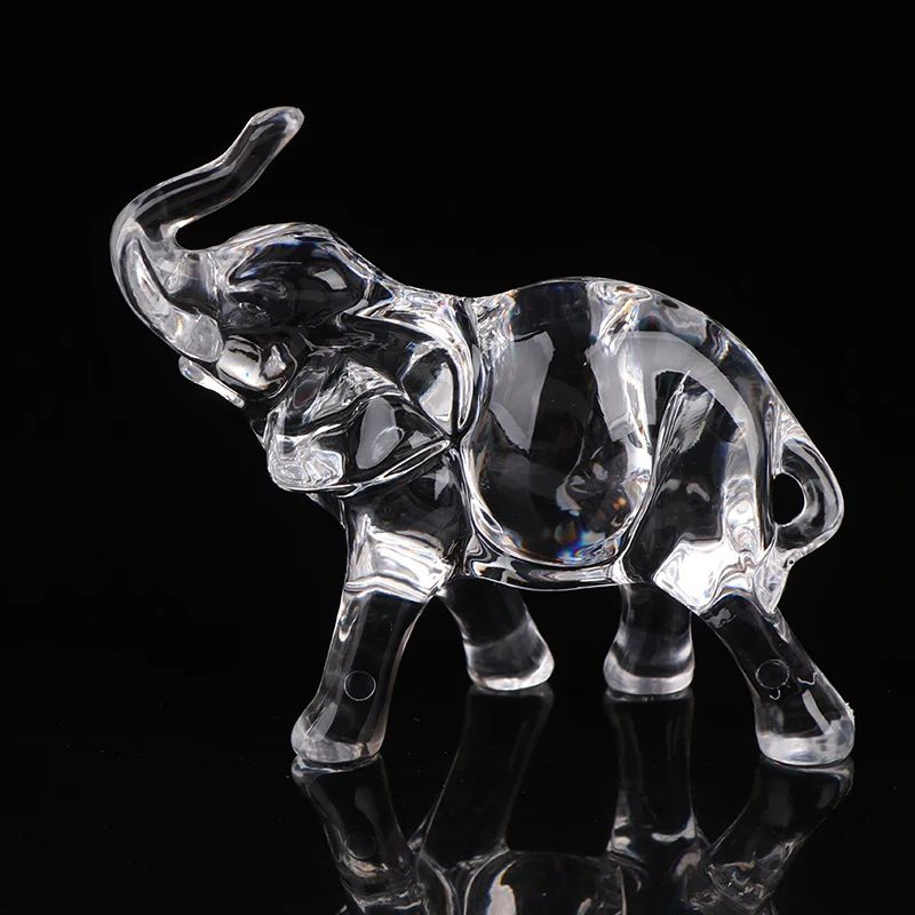 Lucky Crystal Elephant Figurine For Desk And Home Decor 6