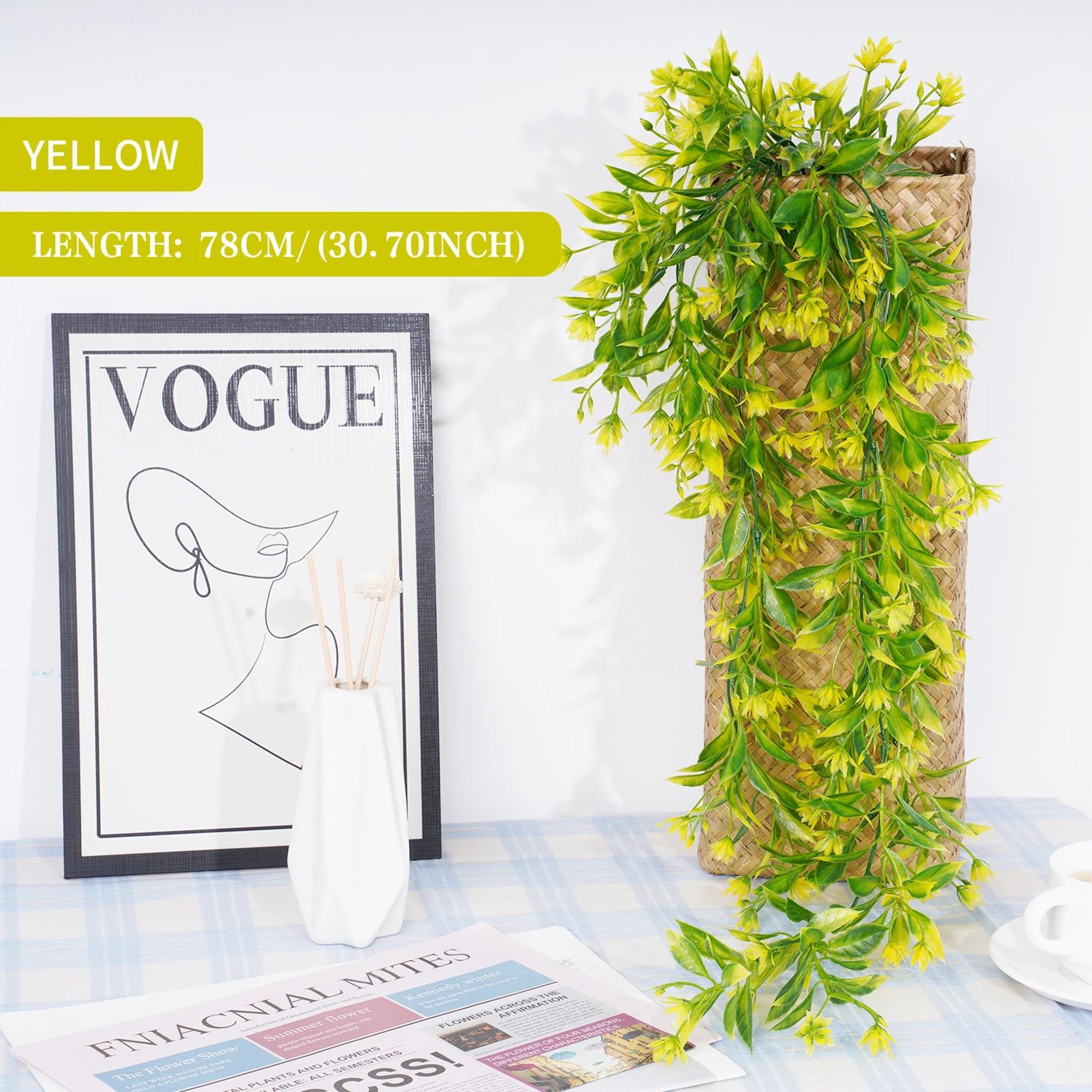 Artificial Ivy Garland Wall Hanging Greenery For Home And Outdoor Decor 7