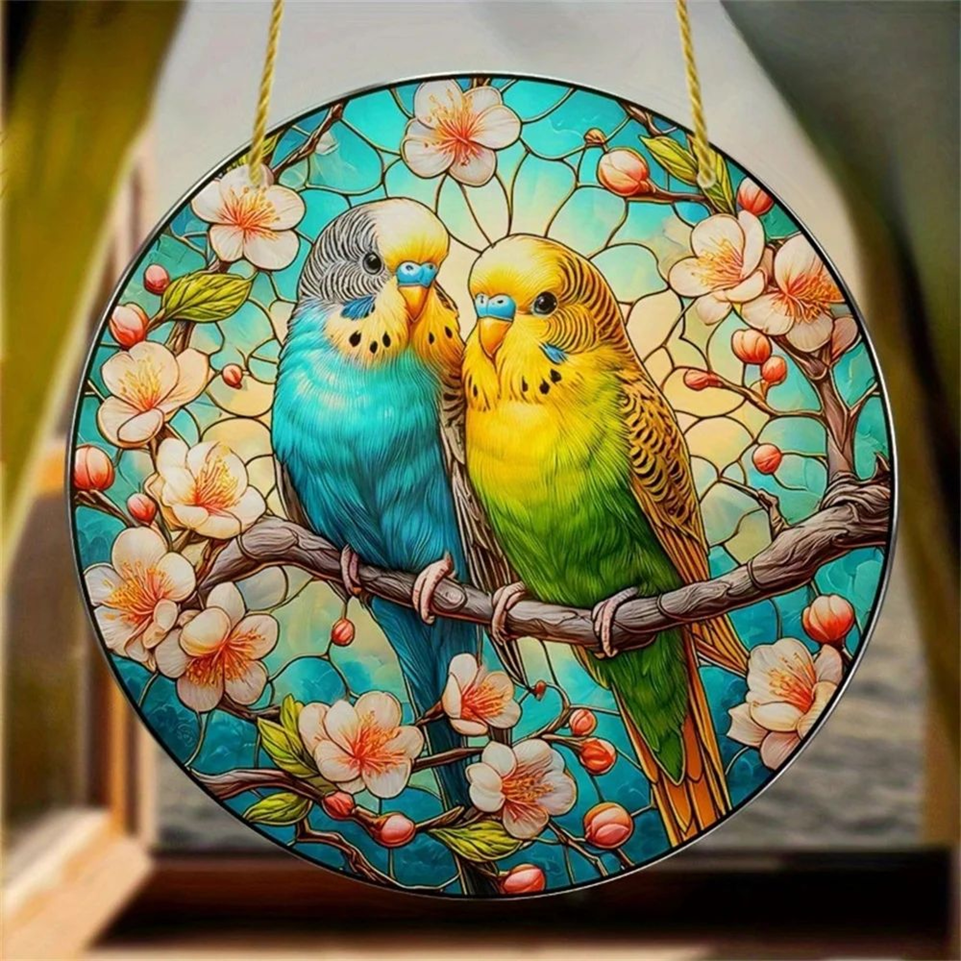 Bird Suncatcher Acrylic Window Hanging Decor For Bird Lovers 6