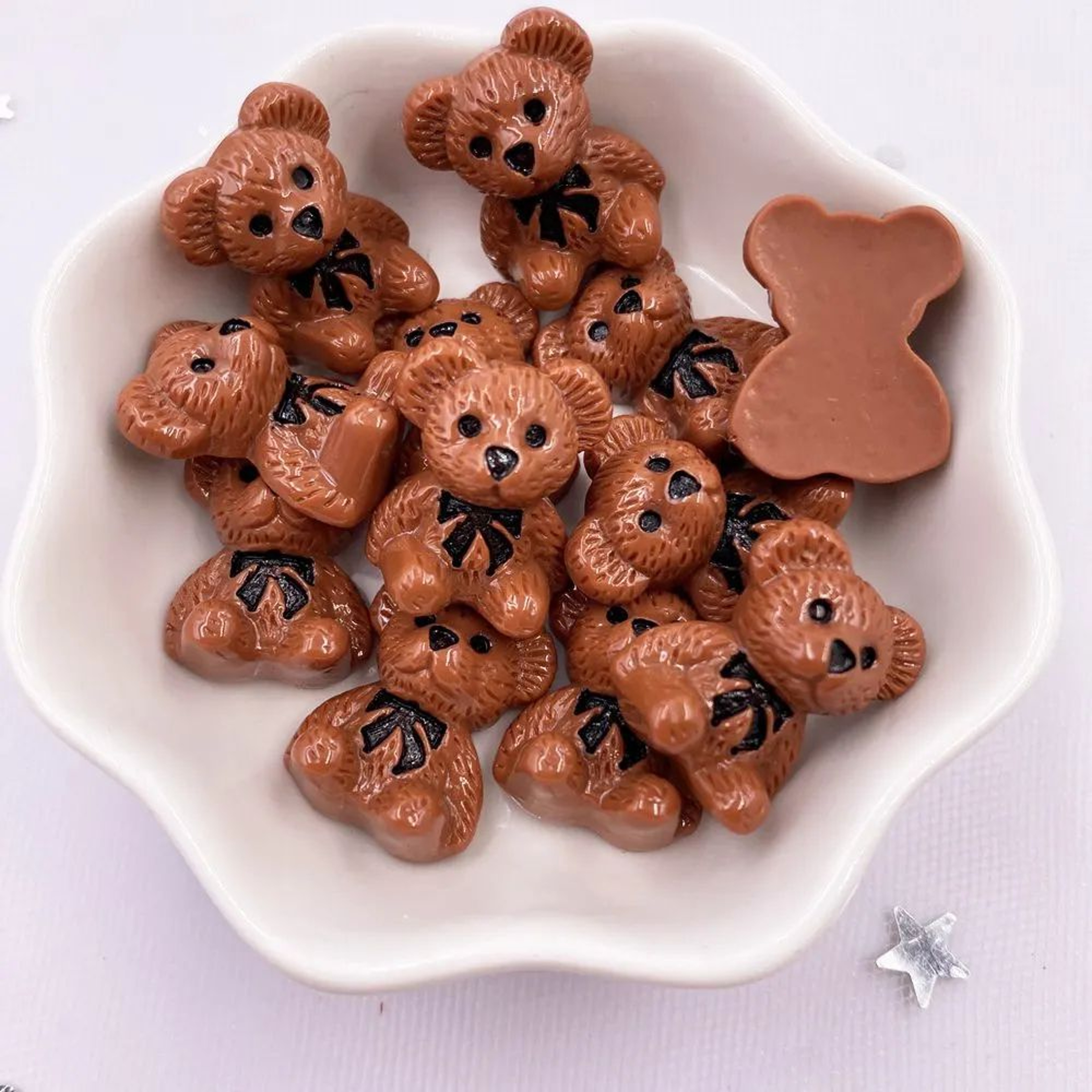 Kawaii Bear Resin Cabochons Flatback Charms Set For Scrapbooking And DIY Jewelry 2