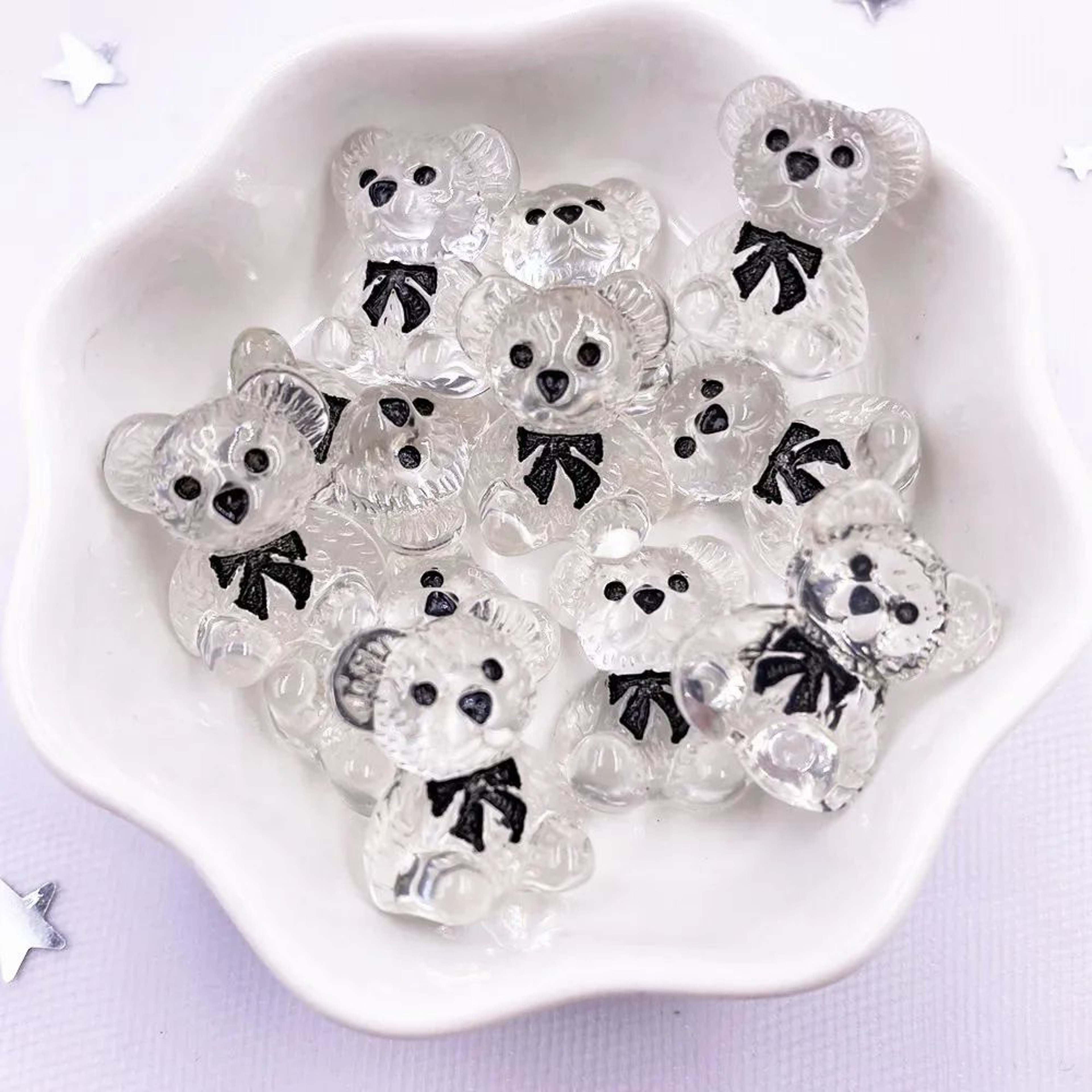 Kawaii Bear Resin Cabochons Flatback Charms Set For Scrapbooking And DIY Jewelry 3