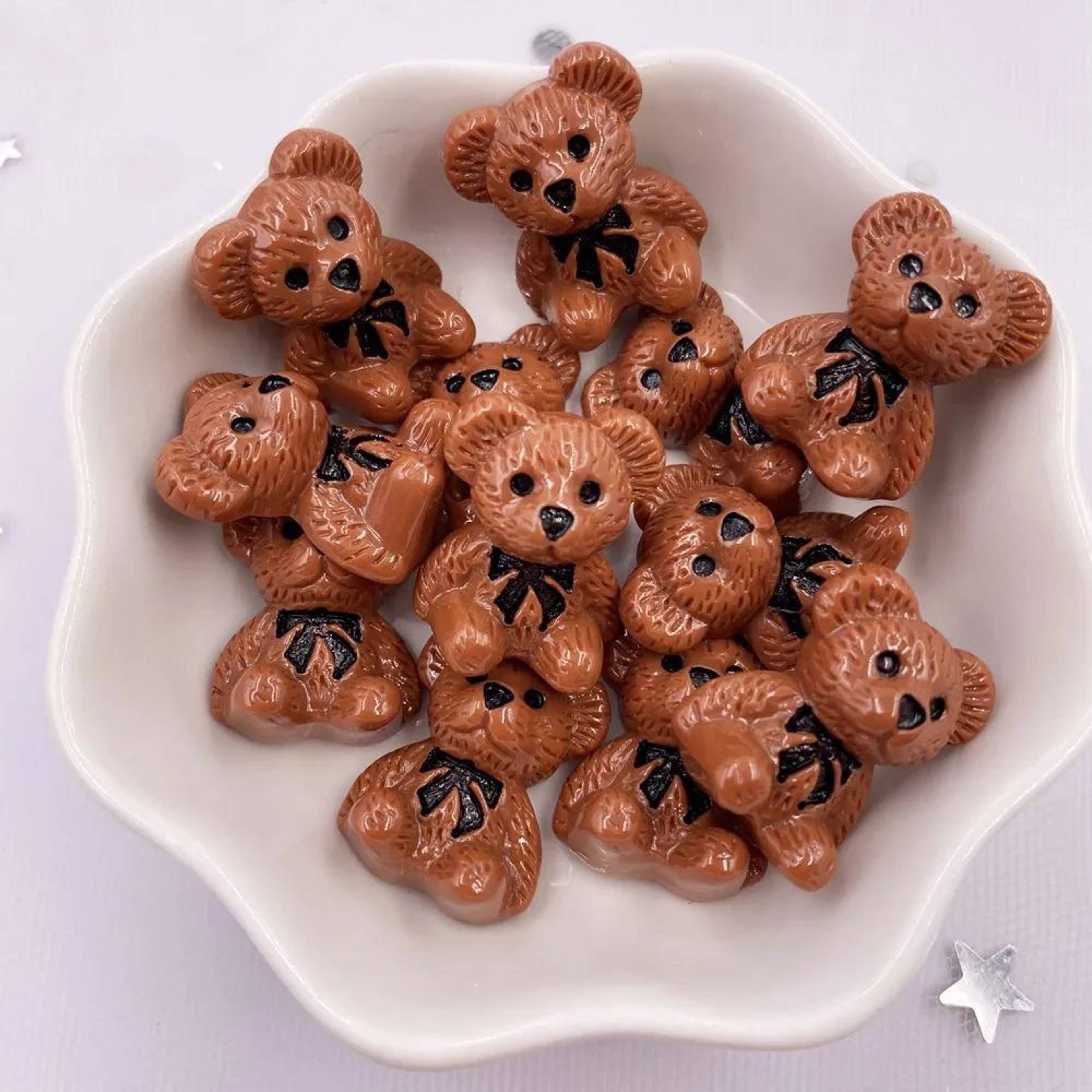 Kawaii Bear Resin Cabochons Flatback Charms Set For Scrapbooking And DIY Jewelry 7