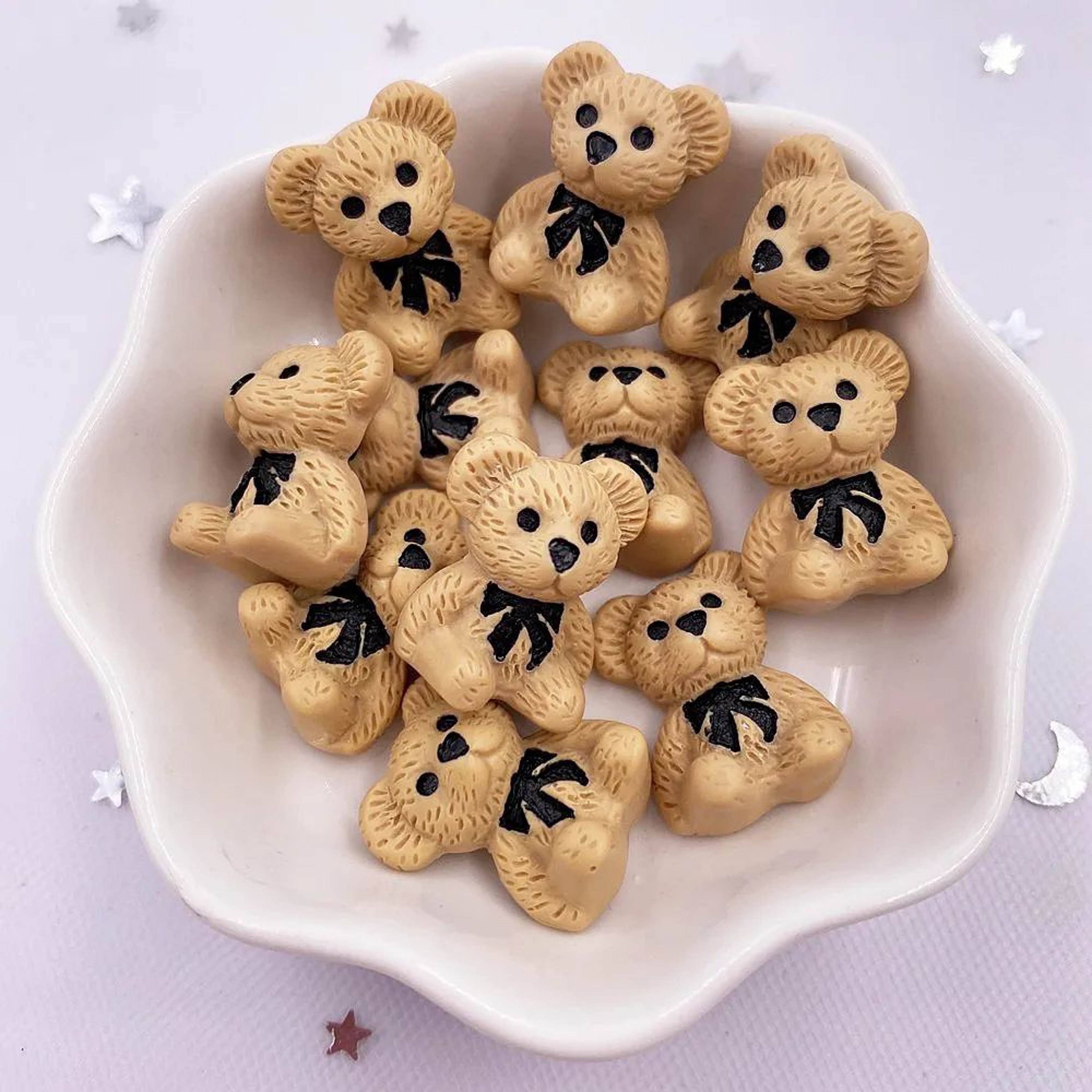 Kawaii Bear Resin Cabochons Flatback Charms Set For Scrapbooking And DIY Jewelry 10