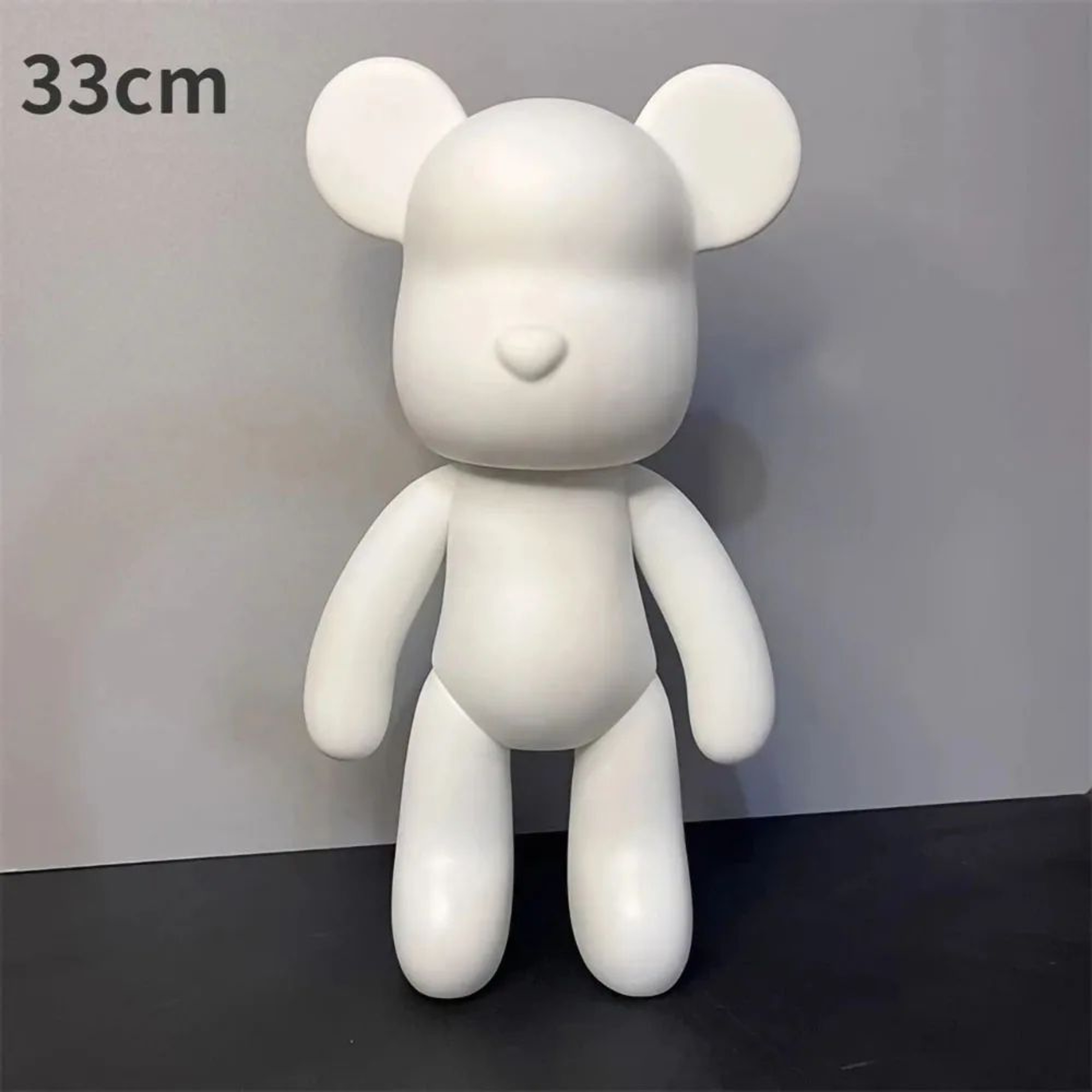 Creative DIY Fluid Bear Sculpture Paintable Bear Figurine For Home Decor 8
