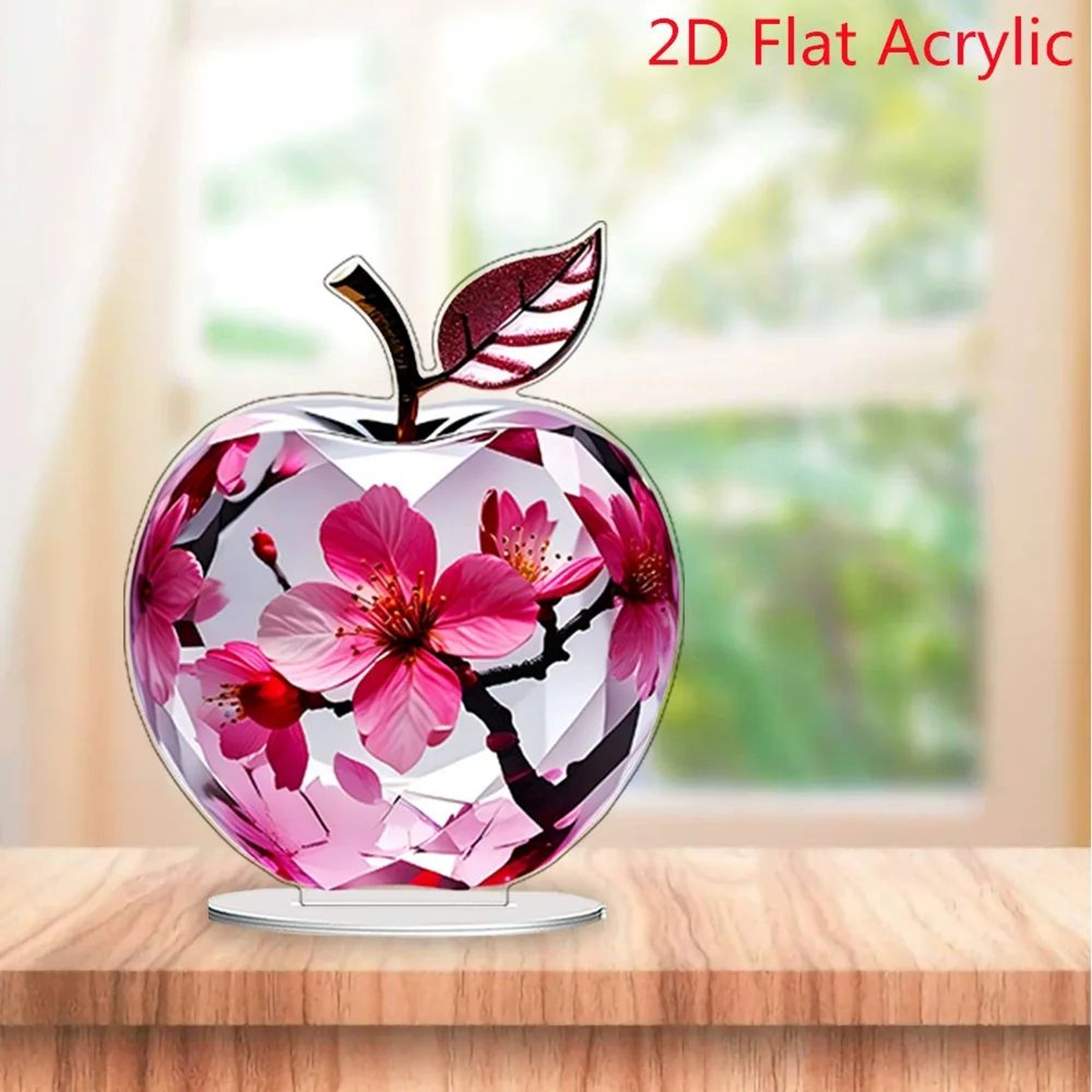 Crystal Apple Figurine Paperweight  Elegant Apple Paperweight Glass Apple Decor For Desk And Home 1