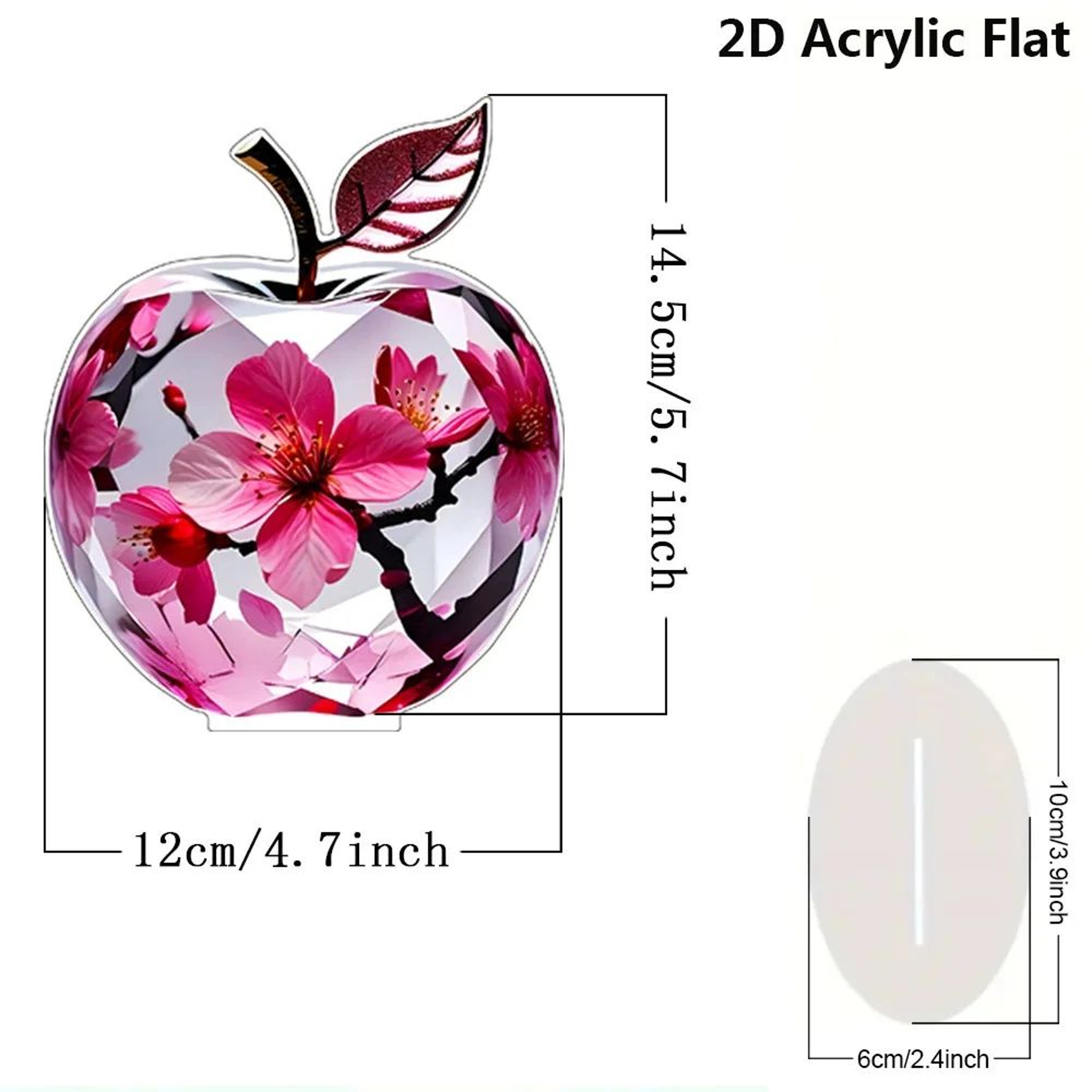 Crystal Apple Figurine Paperweight  Elegant Apple Paperweight Glass Apple Decor For Desk And Home 11