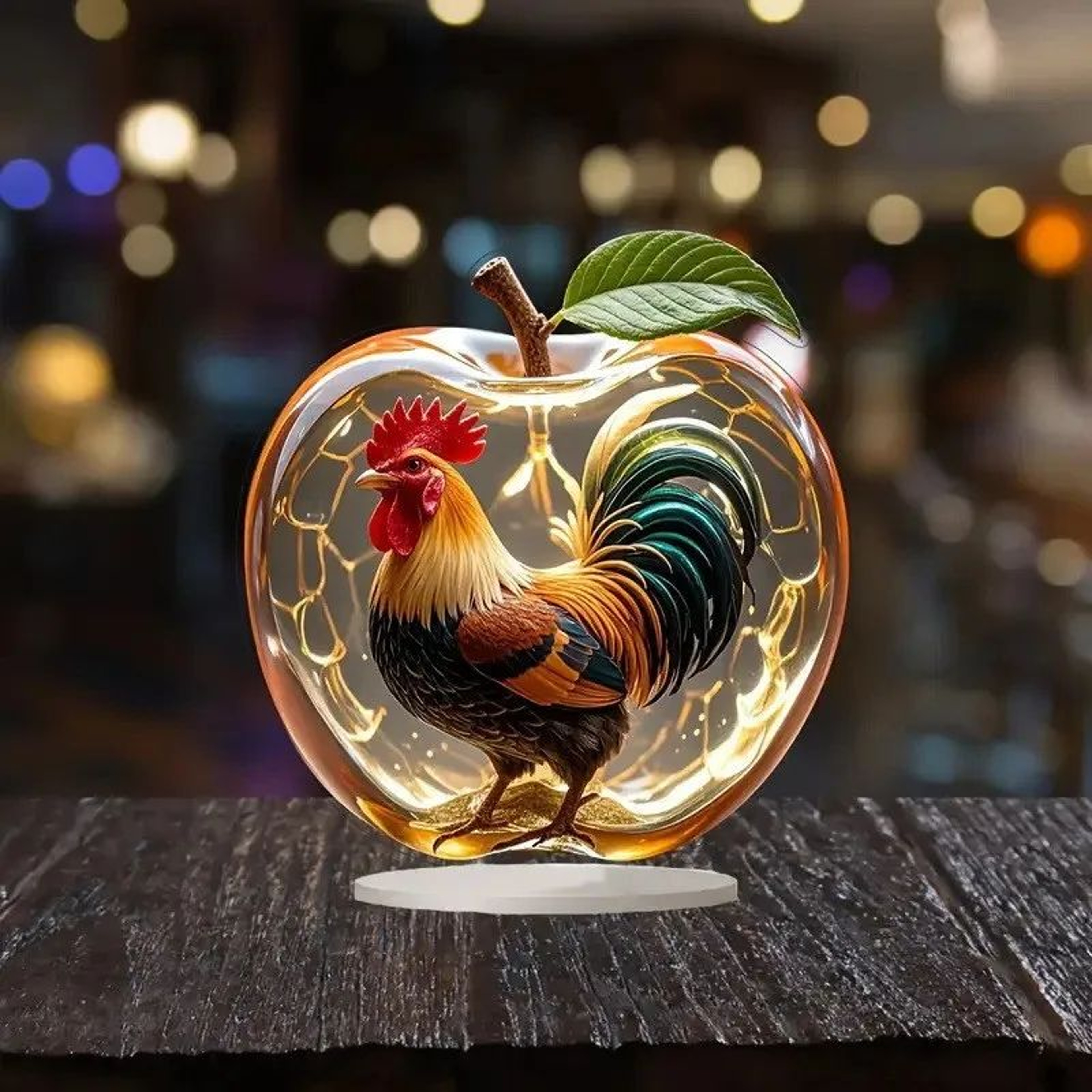 Crystal Apple Figurine Paperweight  Elegant Apple Paperweight Glass Apple Decor For Desk And Home 13