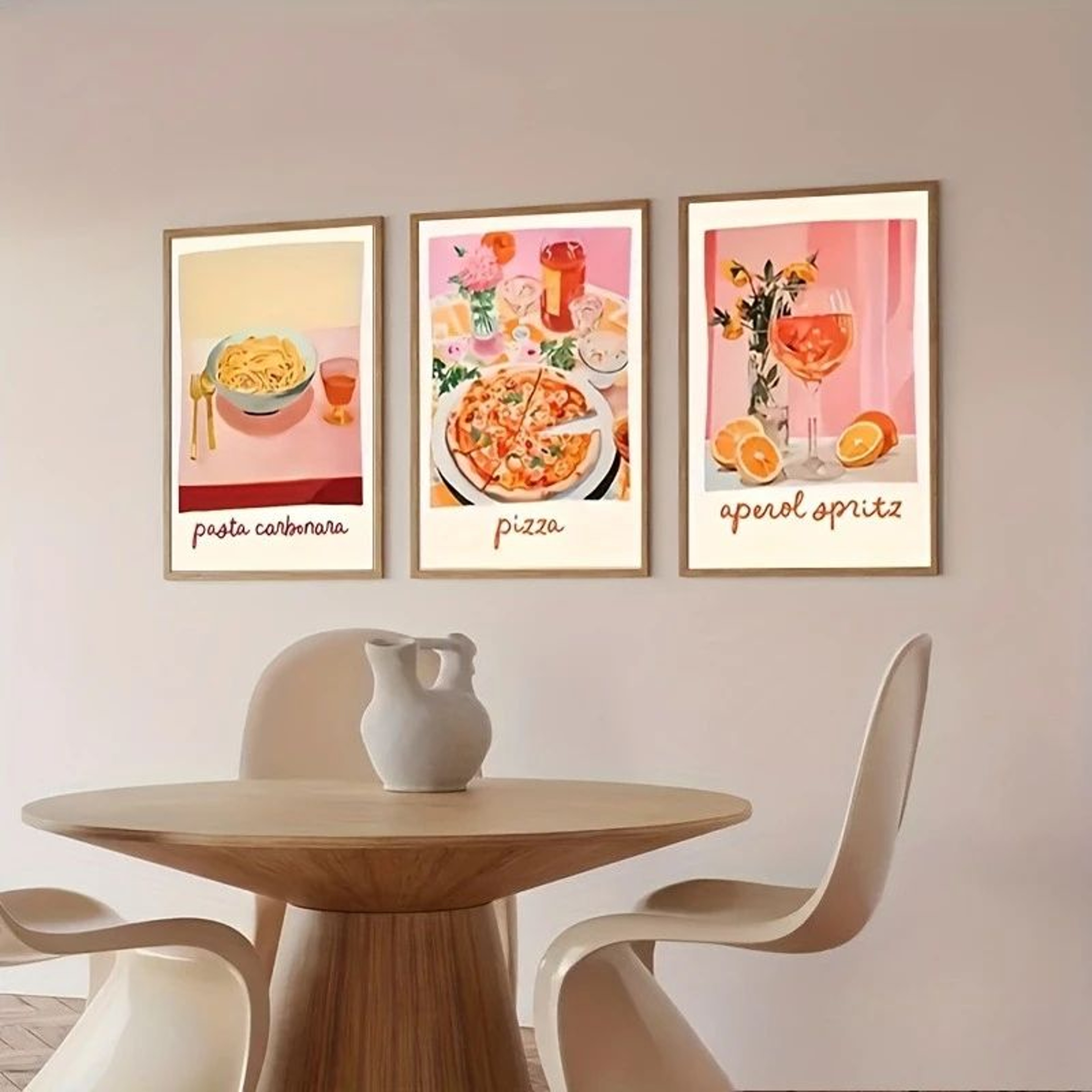 Aperol Spritz Sardine Cocktail Wall Art Canvas For Kitchen And Bar Cart Decor 3