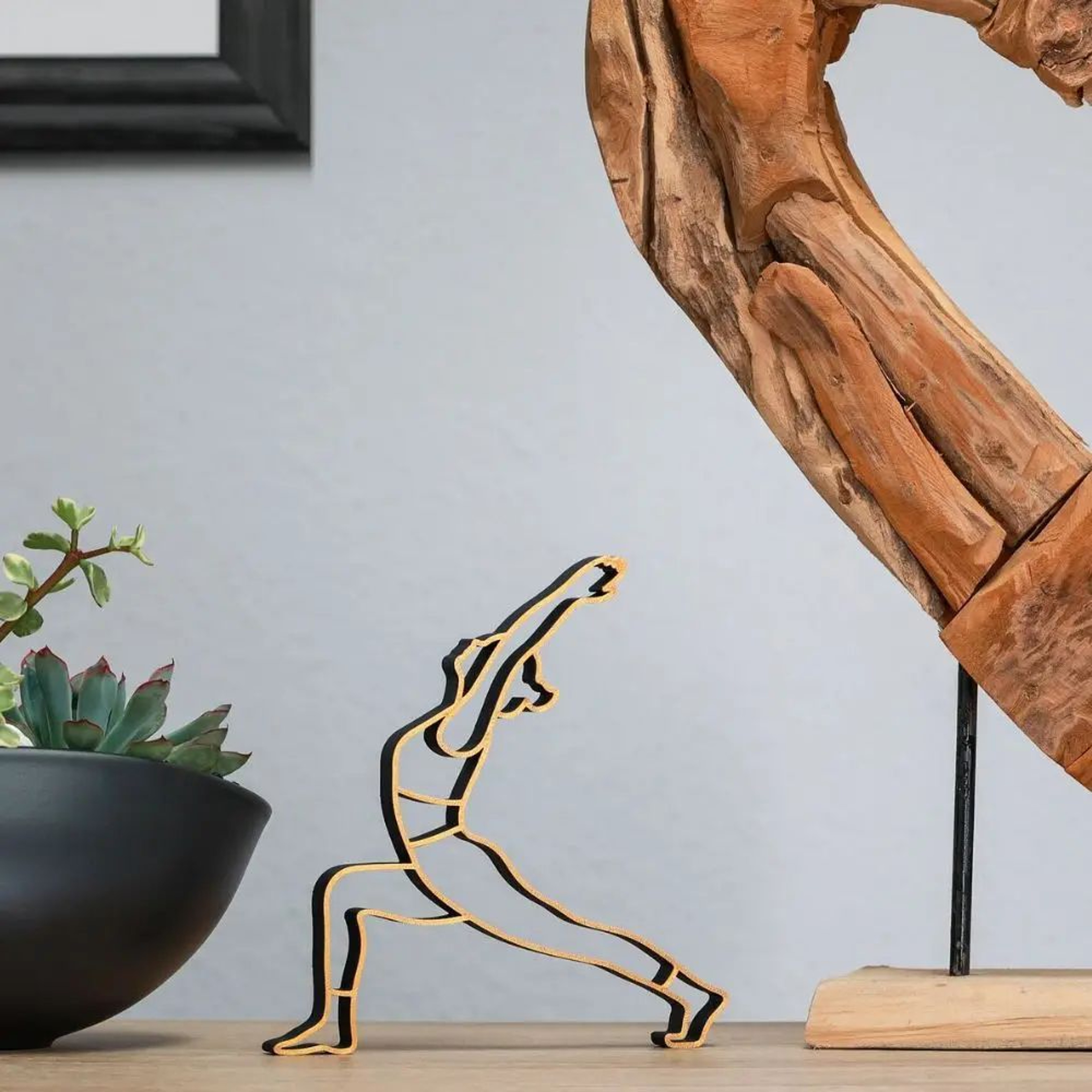 Modern Zen Yoga Sculpture Decor  Minimalist Meditation Figurine For Calm Living Spaces 4