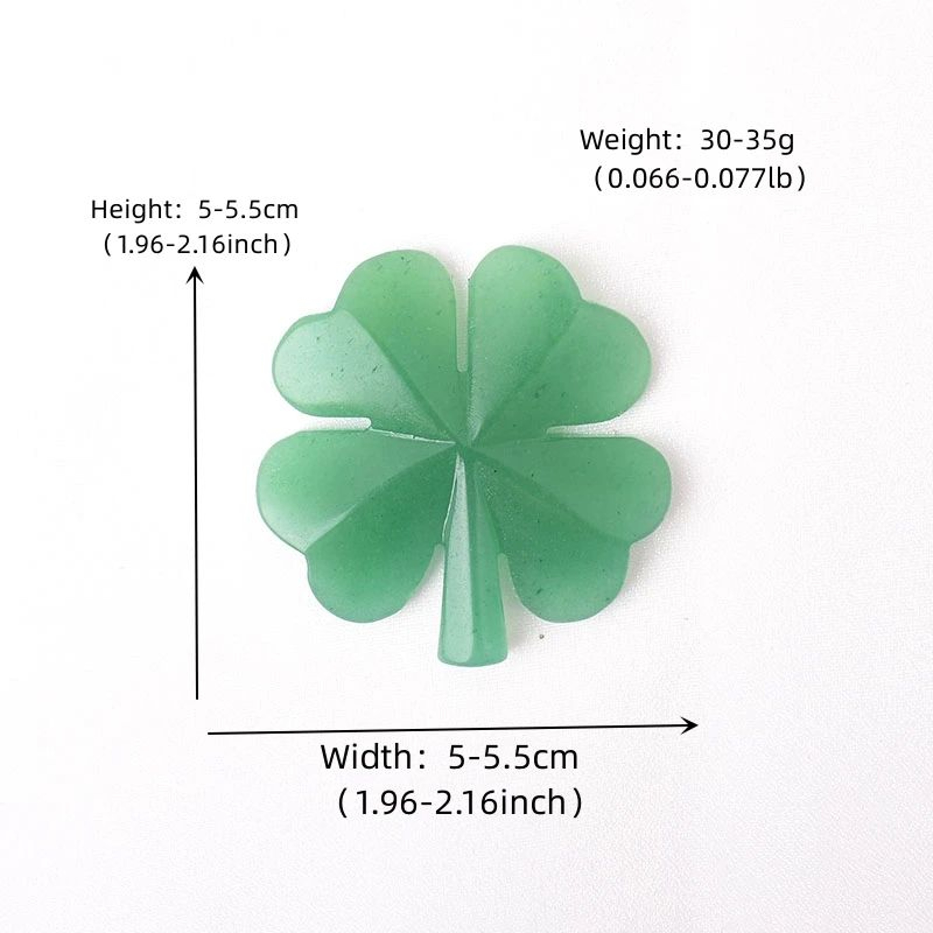 Lucky Charm Aventurine Four Leaf Clover Crystal Figurine for Prosperity & Healing Decor – view 7