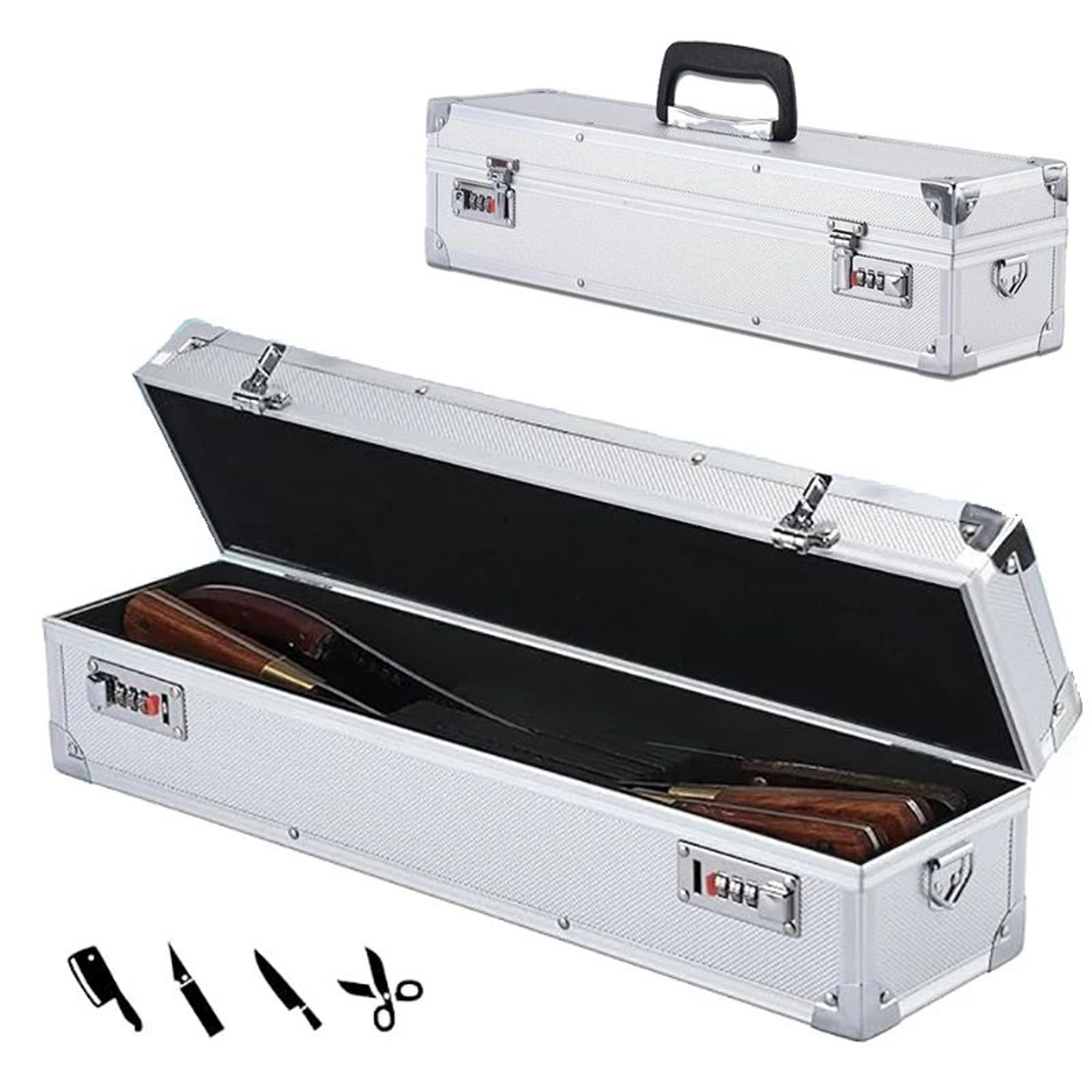 ChefGuard Aluminum Chef Knife Case With Dual Locks And Portable Storage 0