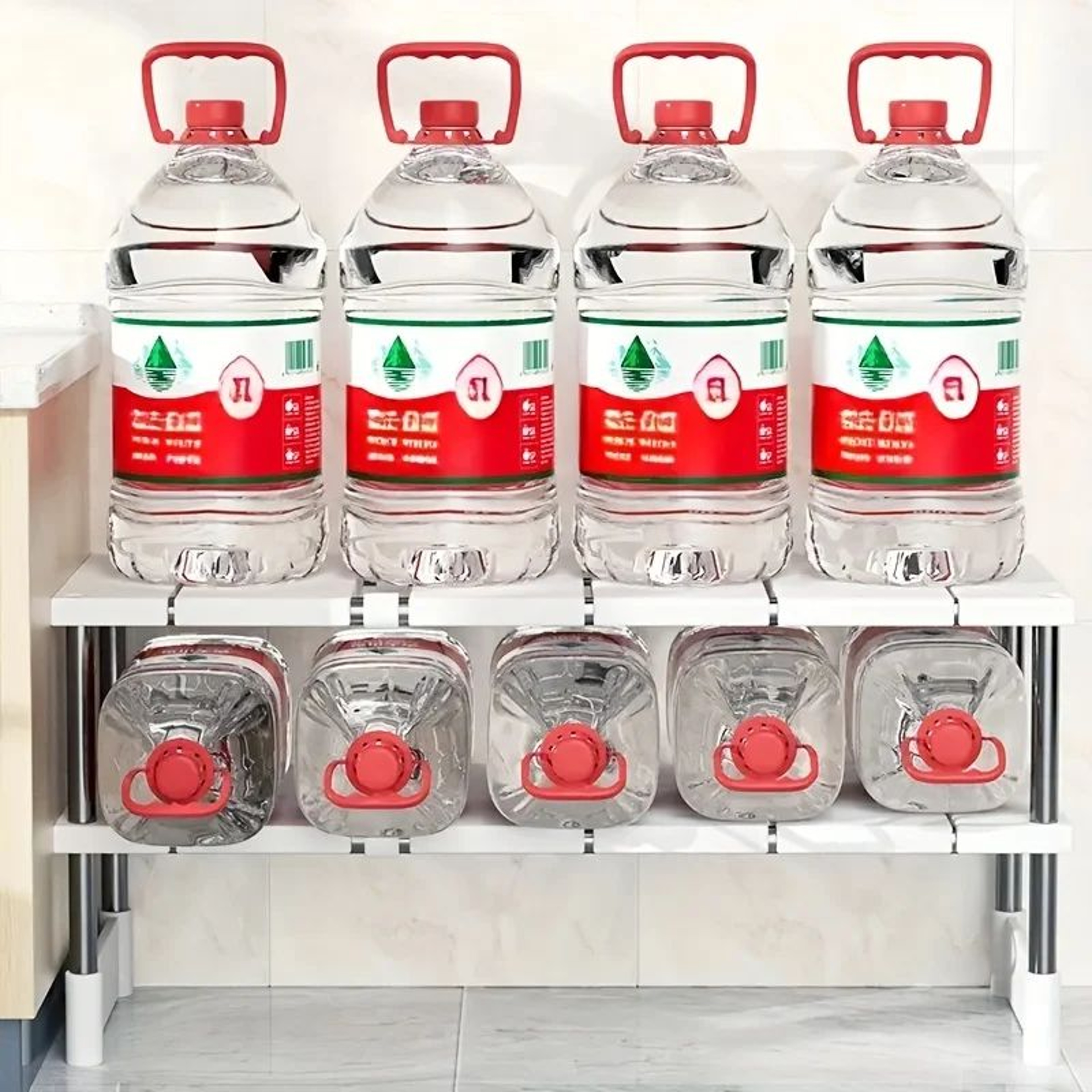 Expandable Under Sink Organizer Adjustable Storage Rack For Kitchen  Bathroom Cabinets 5