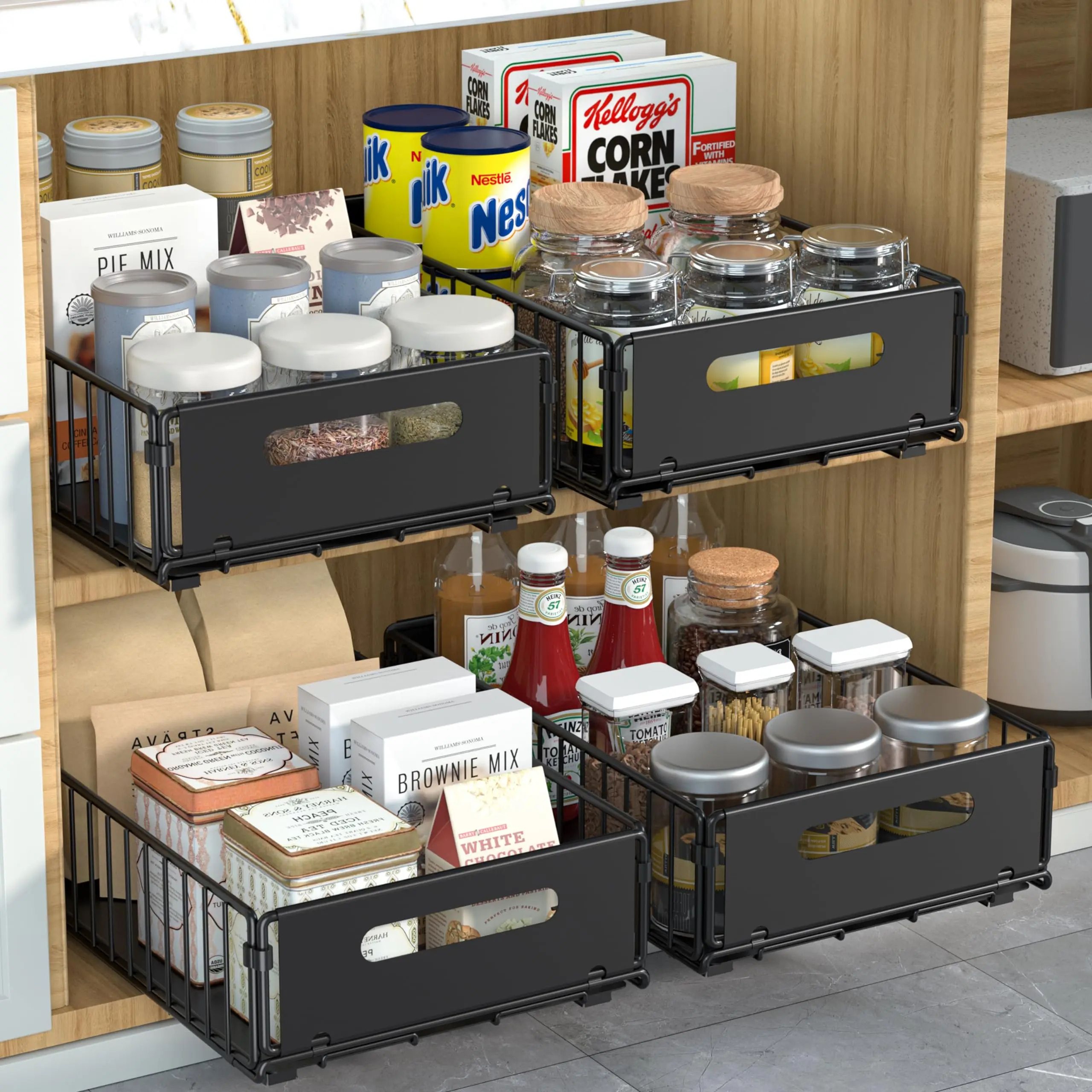 SlideEase PullOut Cabinet Organizer  Spice Rack 6