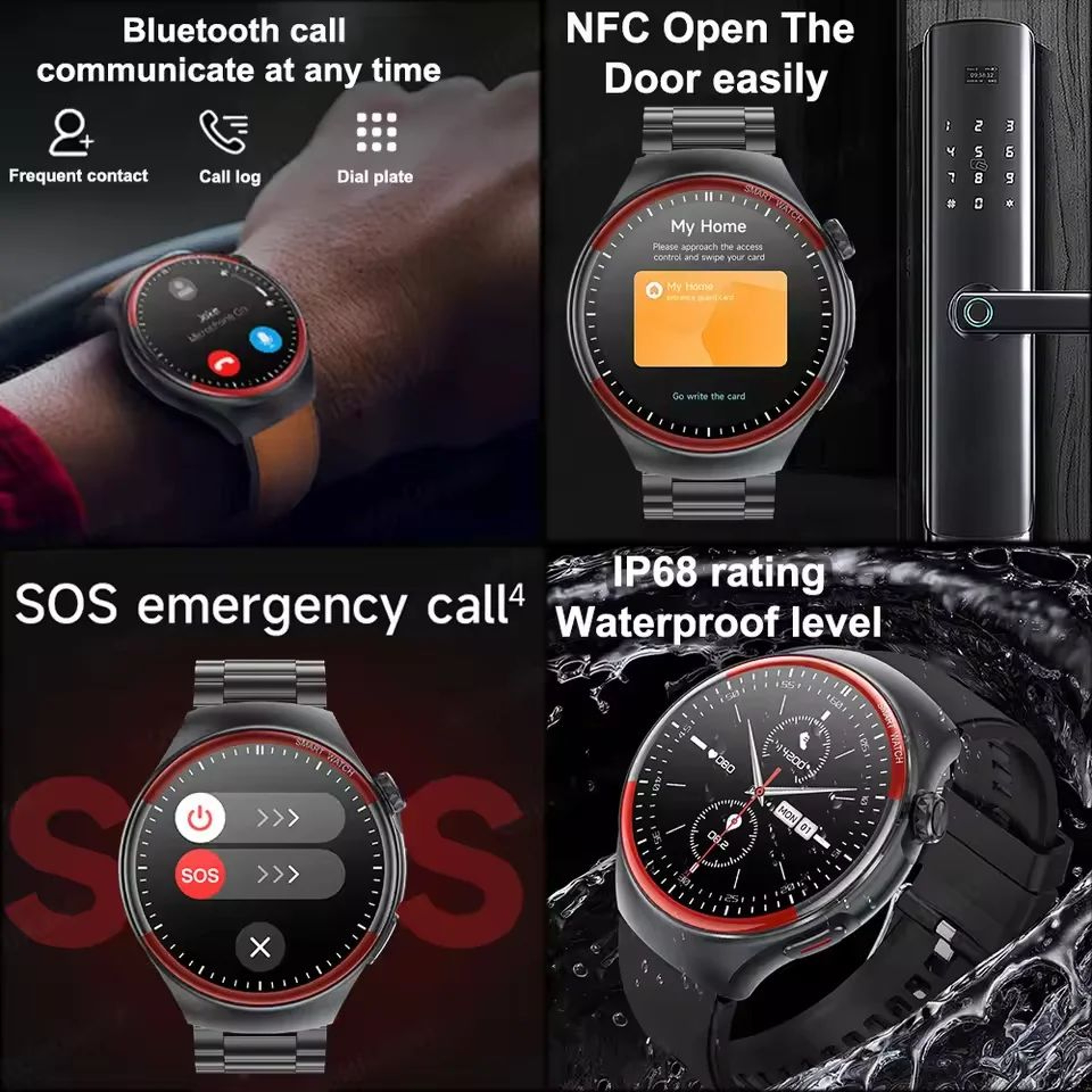 VitalTrack Pro Blood Pressure Smartwatch With Heart Rate  Sleep Monitoring 5