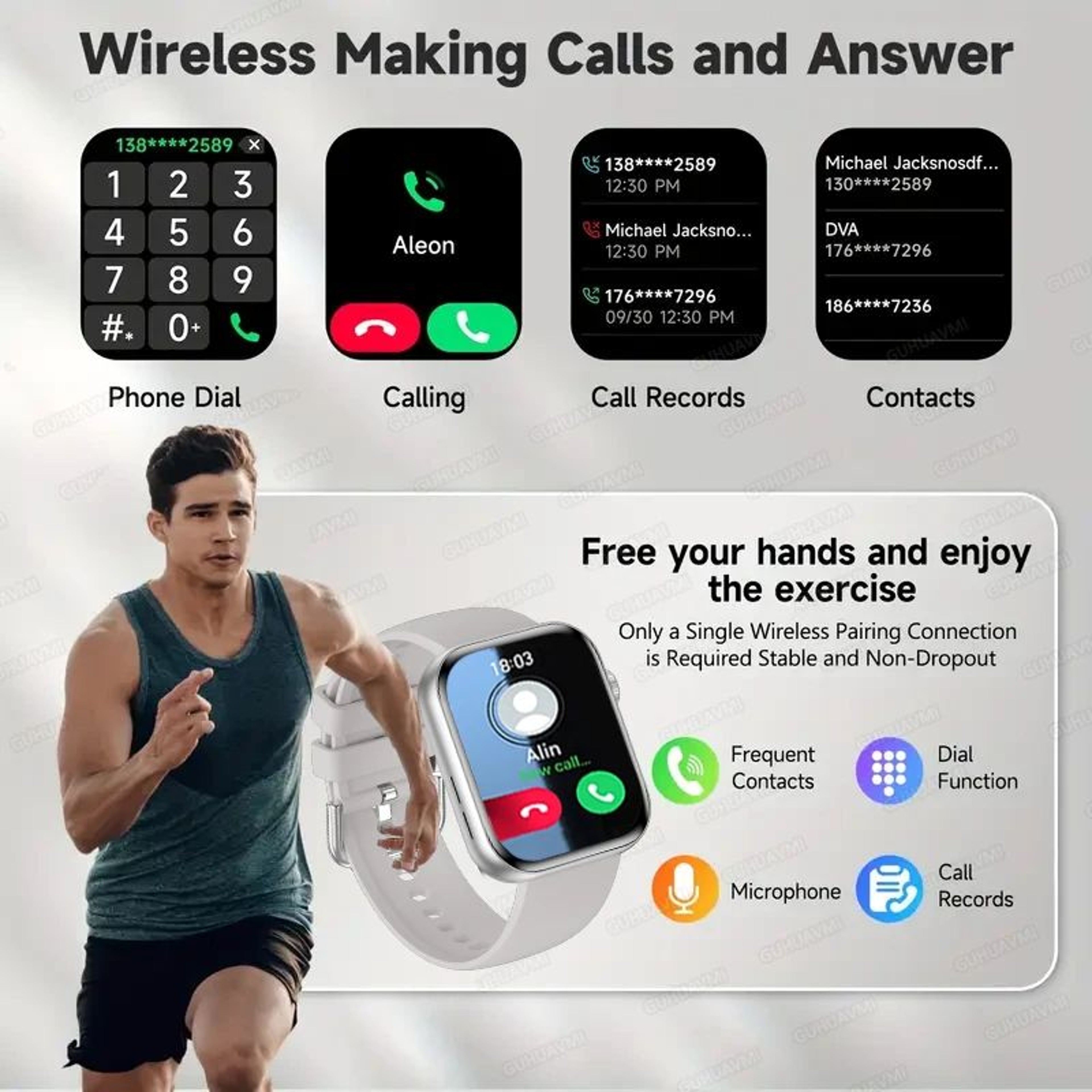 SmartTrack Pro AMOLED Smartwatch For IPhone With GPS  Bluetooth Calling 2