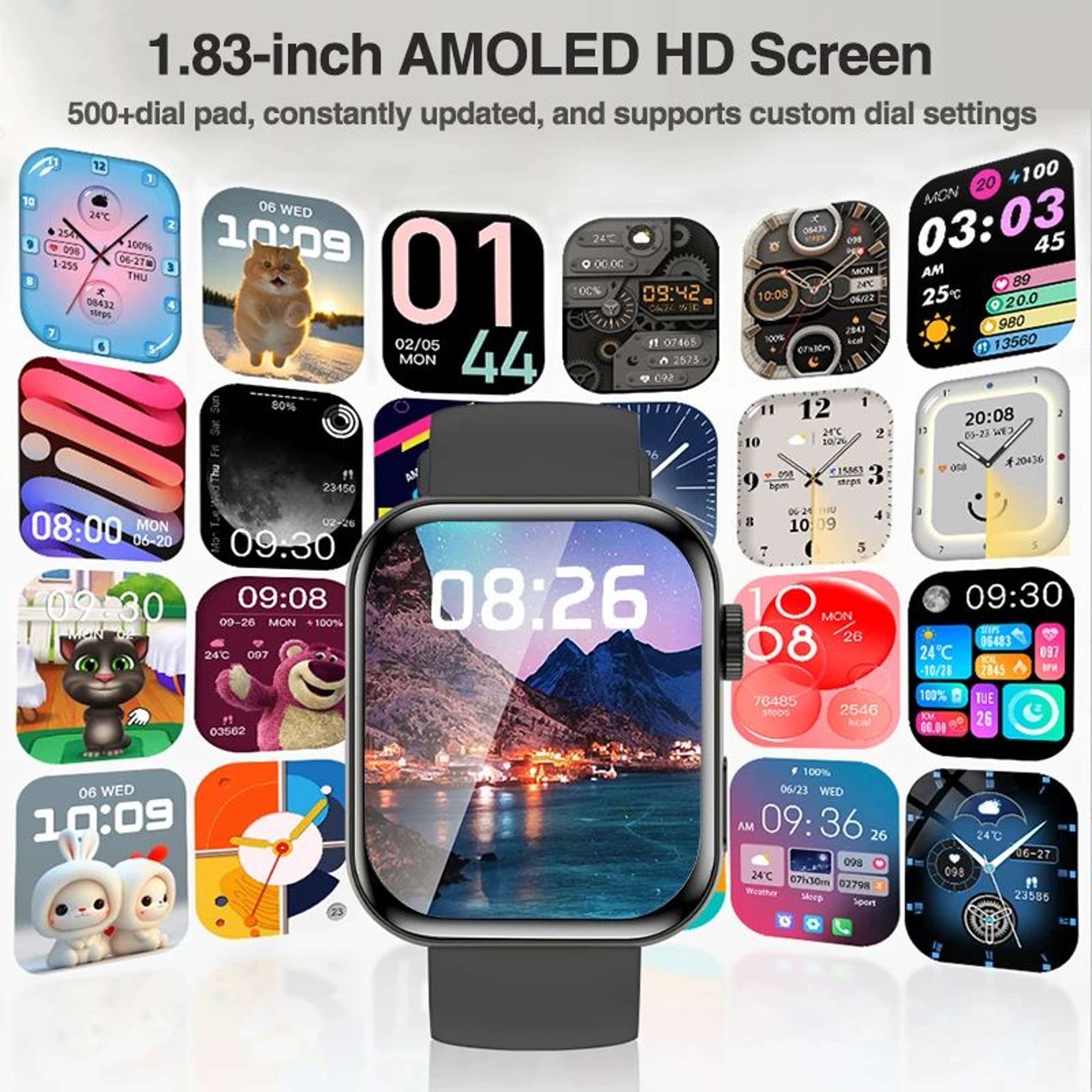 SmartTrack Pro AMOLED Smartwatch For IPhone With GPS  Bluetooth Calling 5