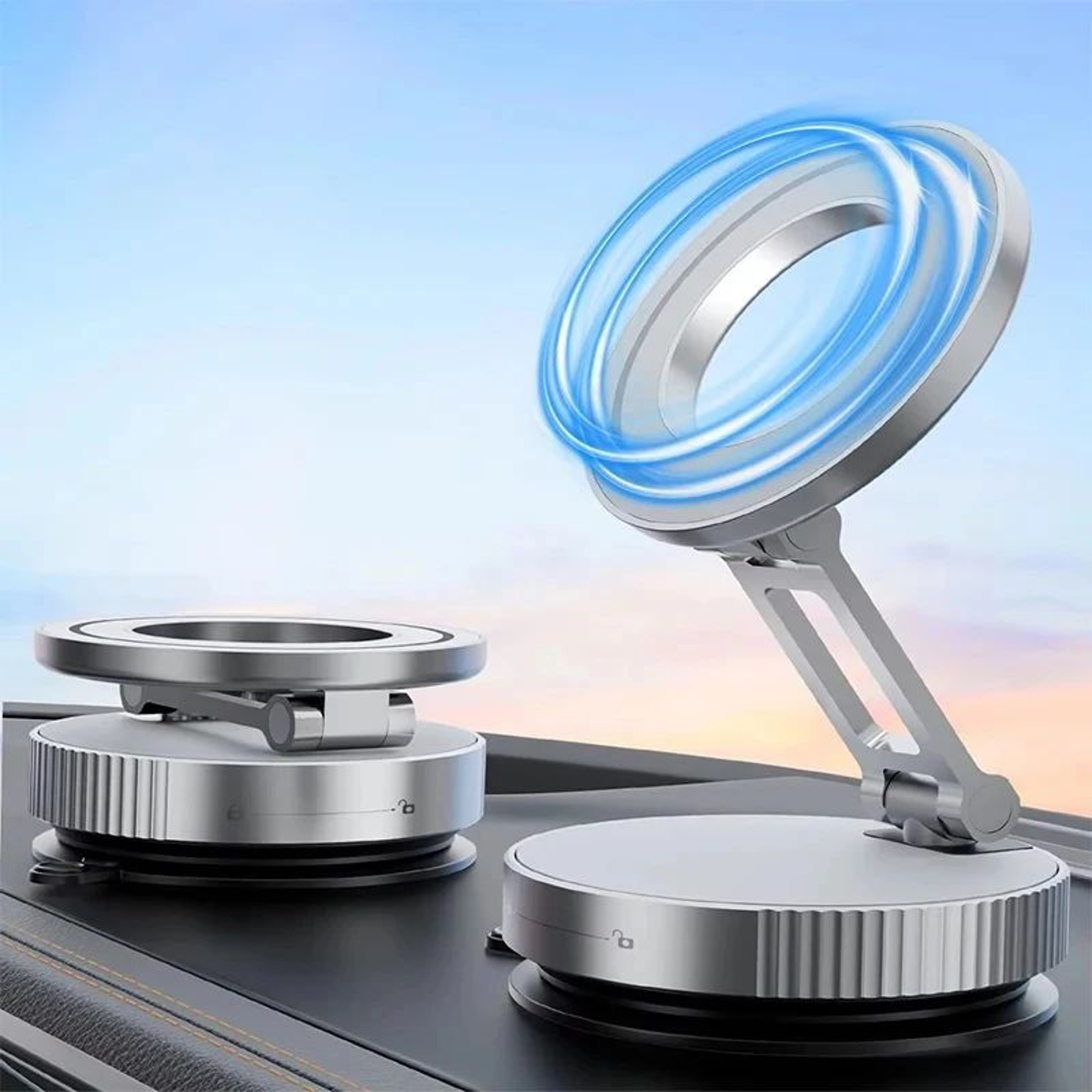 Magnetic Car Phone Holder With 360 Adjustable Suction Mount 7