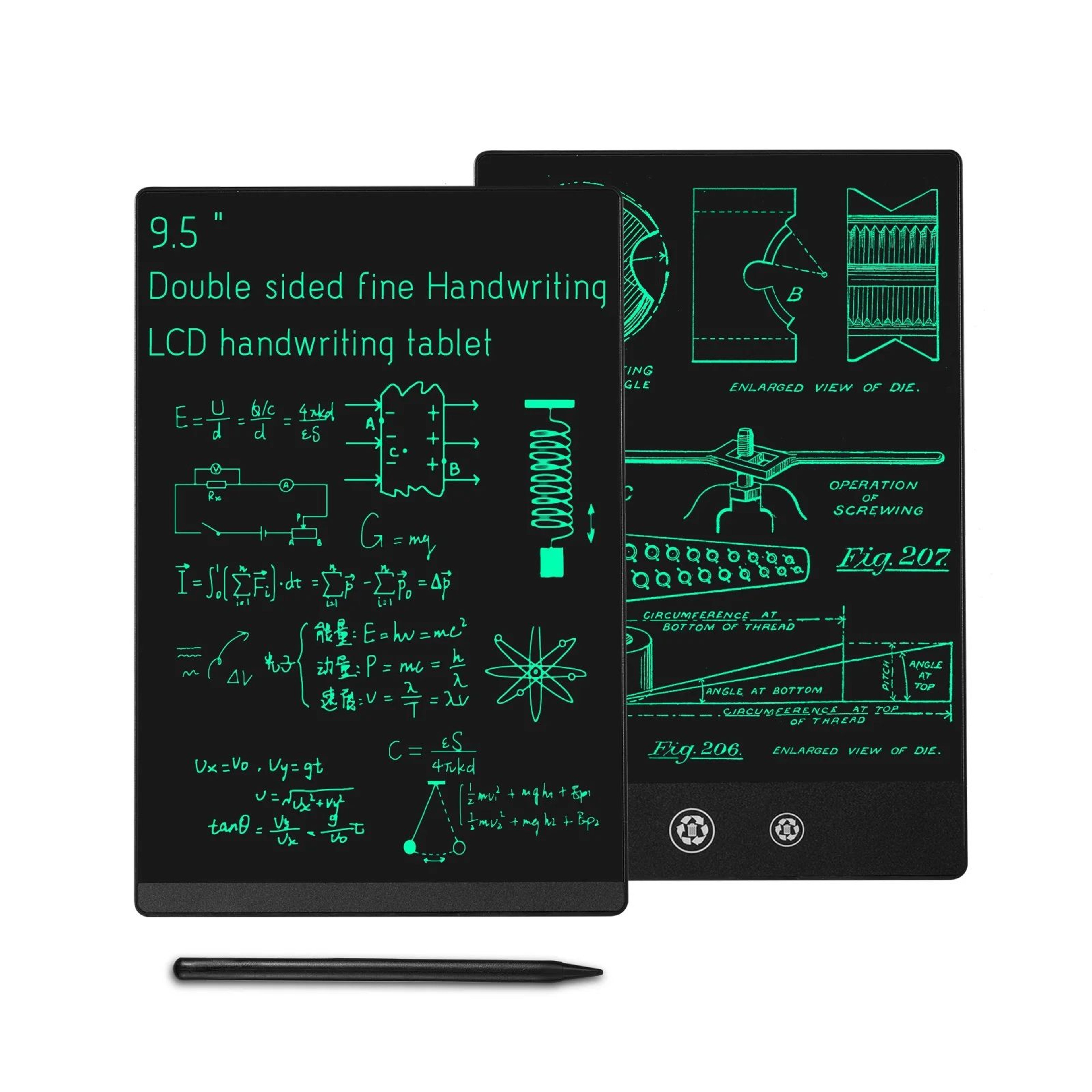 95 LCD Writing Tablet For Kids  Adults  Reusable Electronic Notepad Drawing Board 2