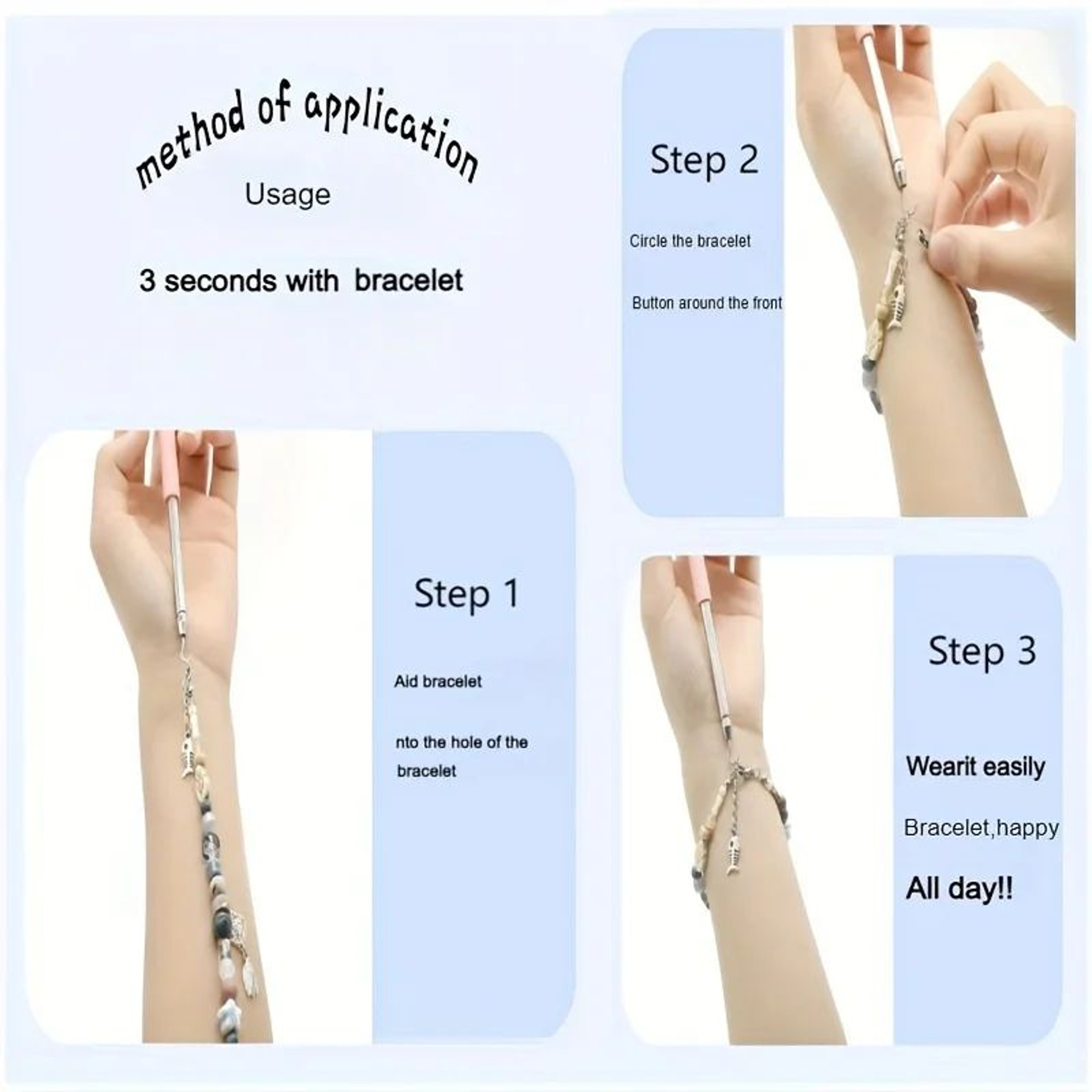 EasyGrip Bracelet Helper Tool  OneHand Jewelry Clasp Fastening Aid 5