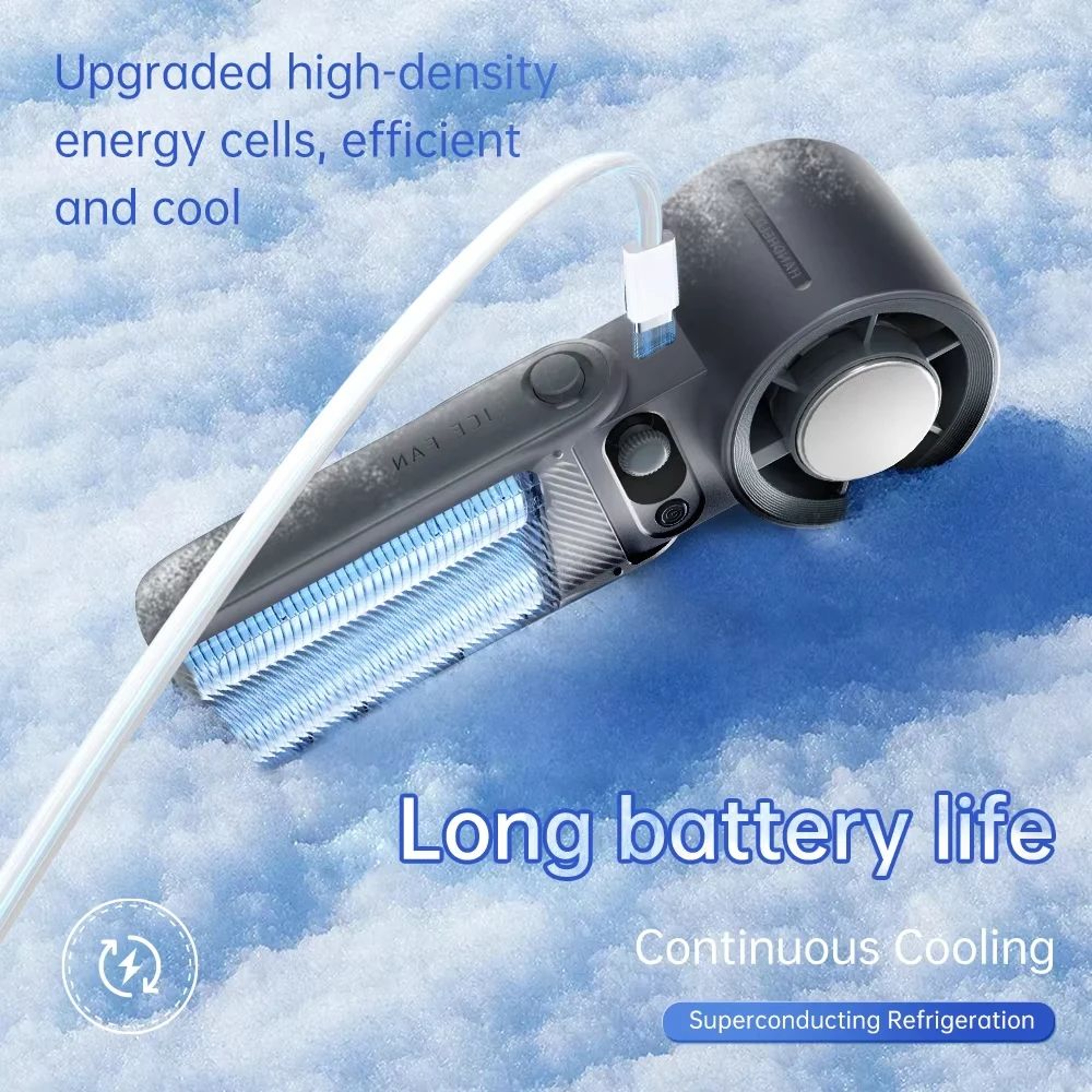 F5 Pro Portable Cooling Fan  Rechargeable Handheld Mini Fan With 199 Adjustable Speeds 2