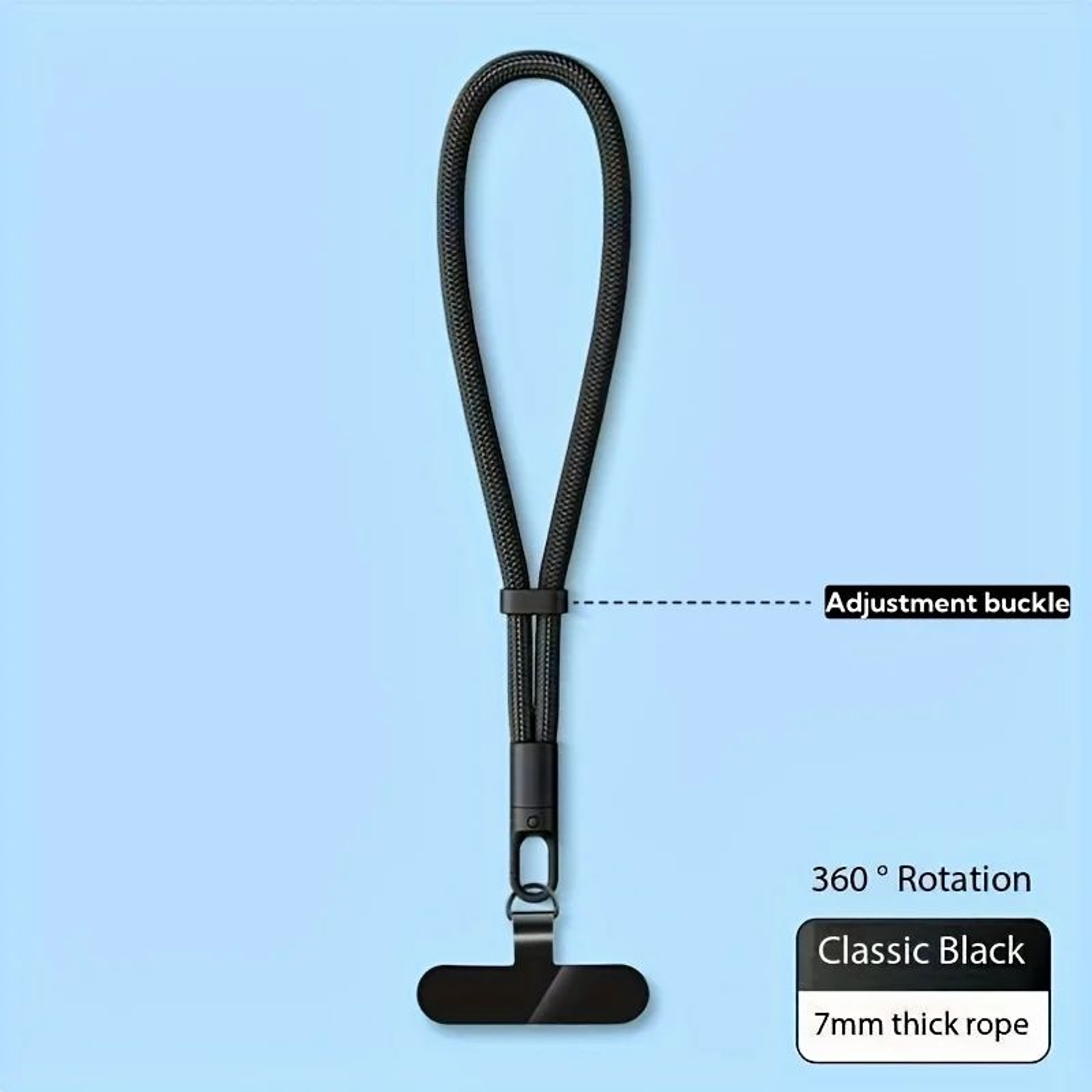 SecureFlex Adjustable Phone Lanyard Strap With Universal Clip Holder 6