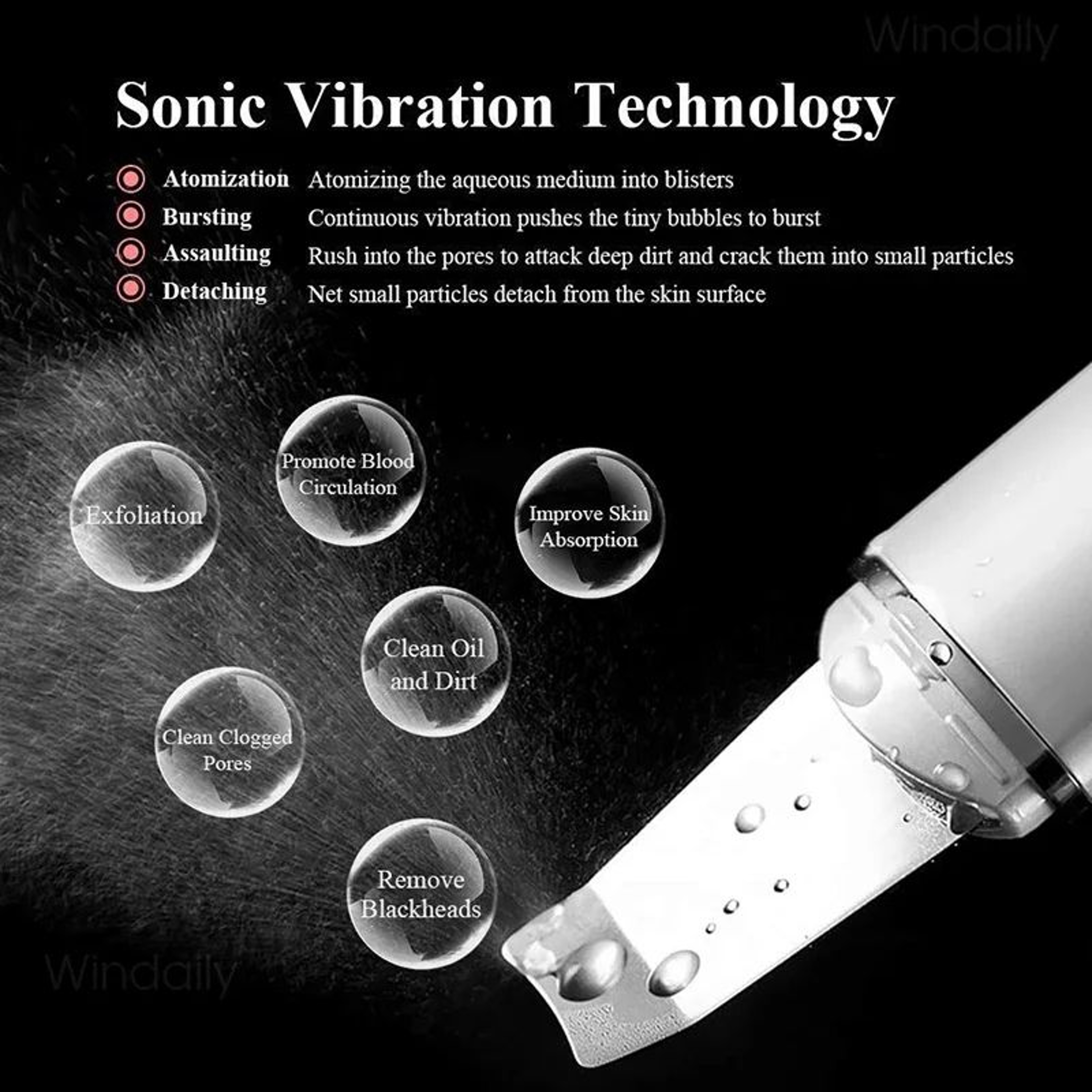 RadiantGlow Ultrasonic Skin Scrubber Blackhead Remover  Deep Pore Cleanser 2