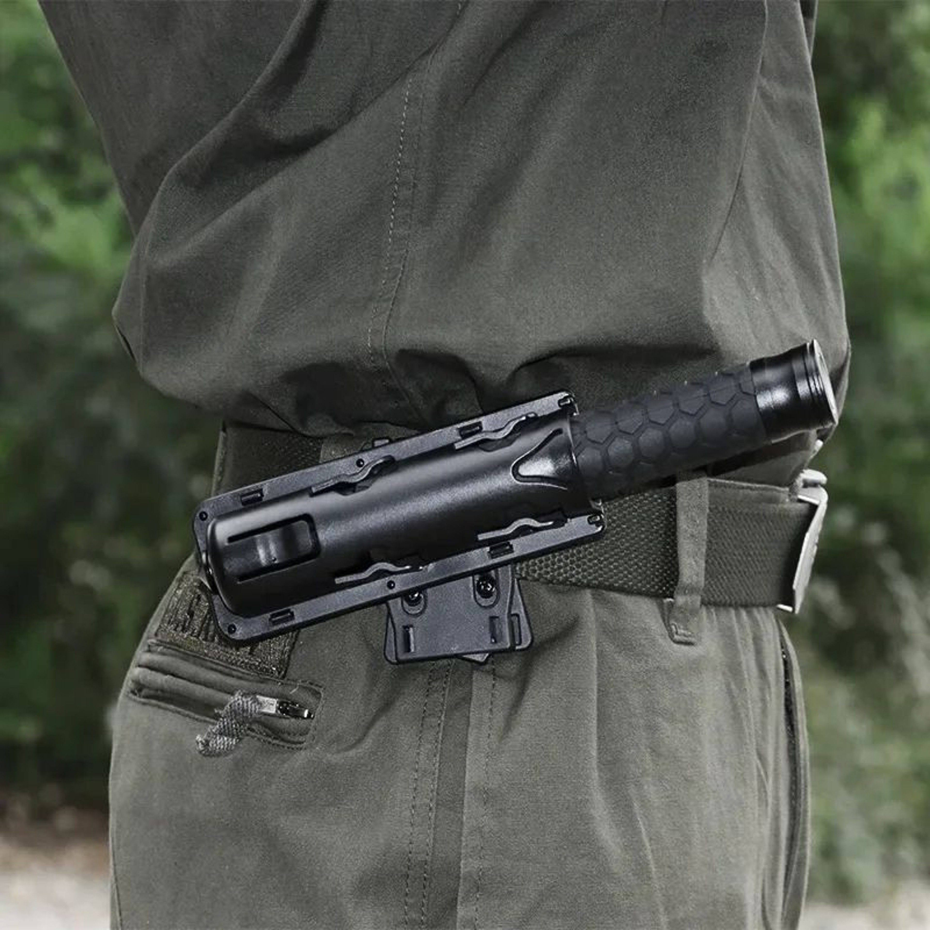 360 Rotating Tactical Baton Holster  Secure Retractable Baton Holder For Everyday Carry 4