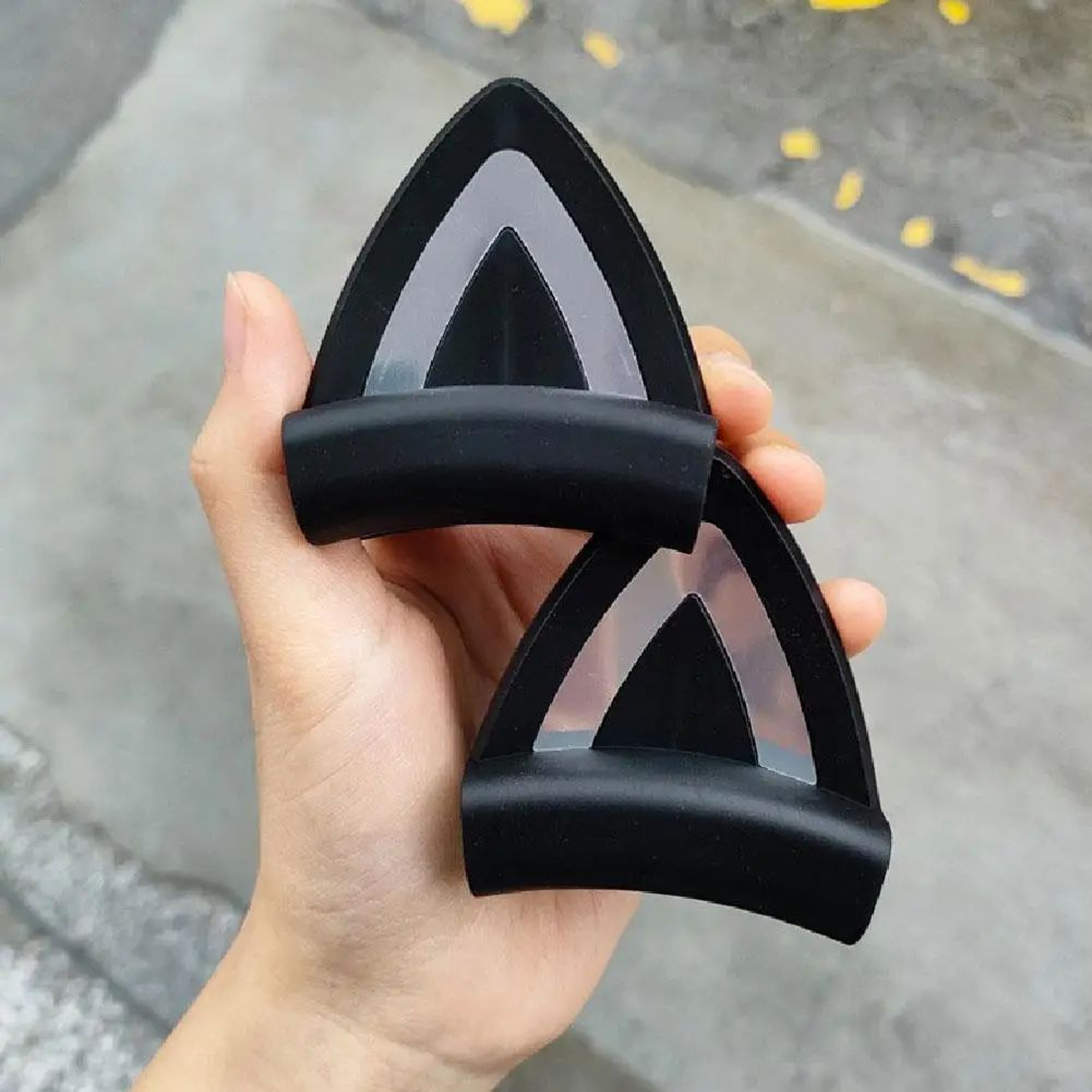 Cute Silicone Cat Ear Headphone Accessories  Lightweight Gaming Headset Decoration Clips 3