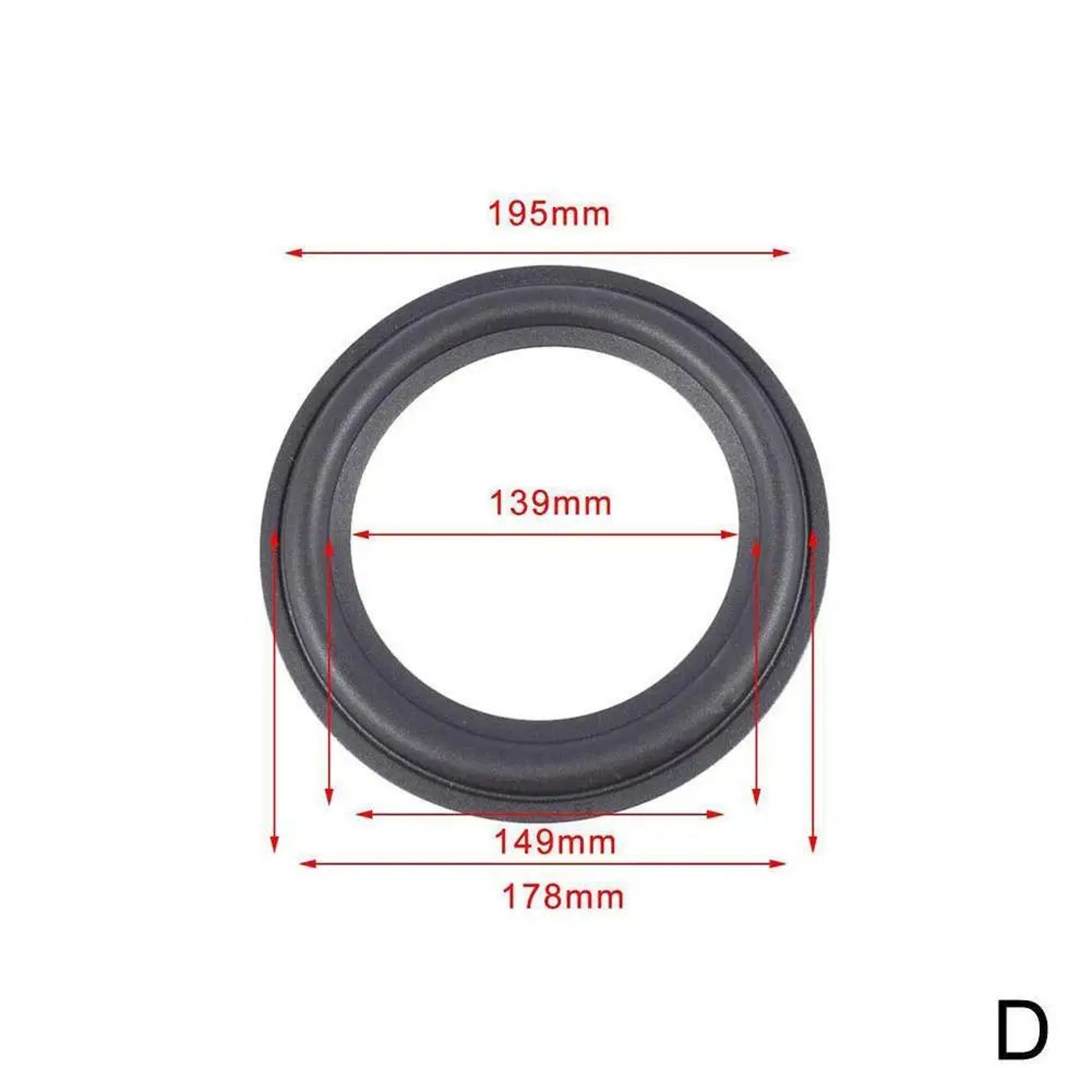 Universal Rubber Speaker Surround Repair Kit  Durable Speaker Edge Replacement For 412 Inch Woofers 9