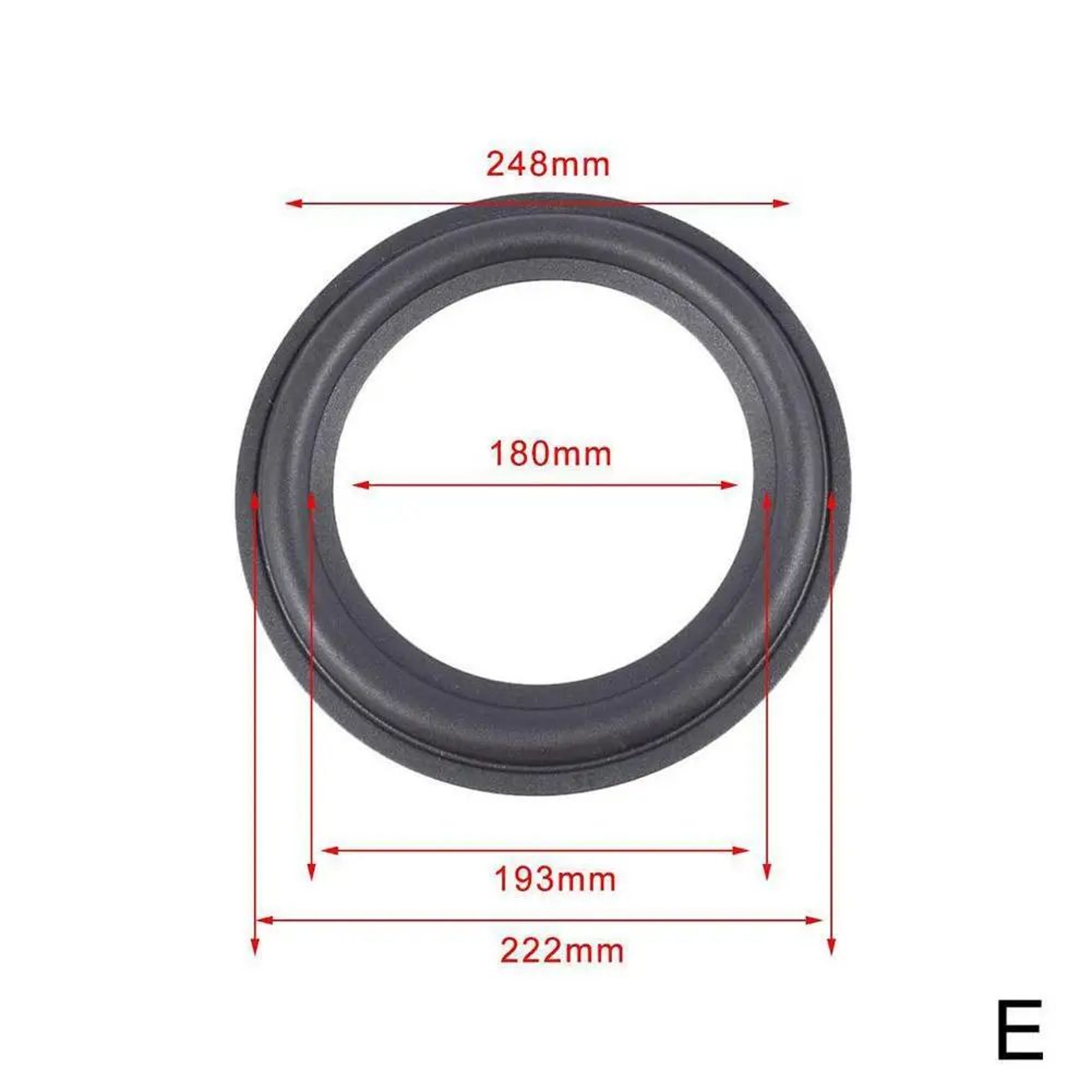 Universal Rubber Speaker Surround Repair Kit  Durable Speaker Edge Replacement For 412 Inch Woofers 10