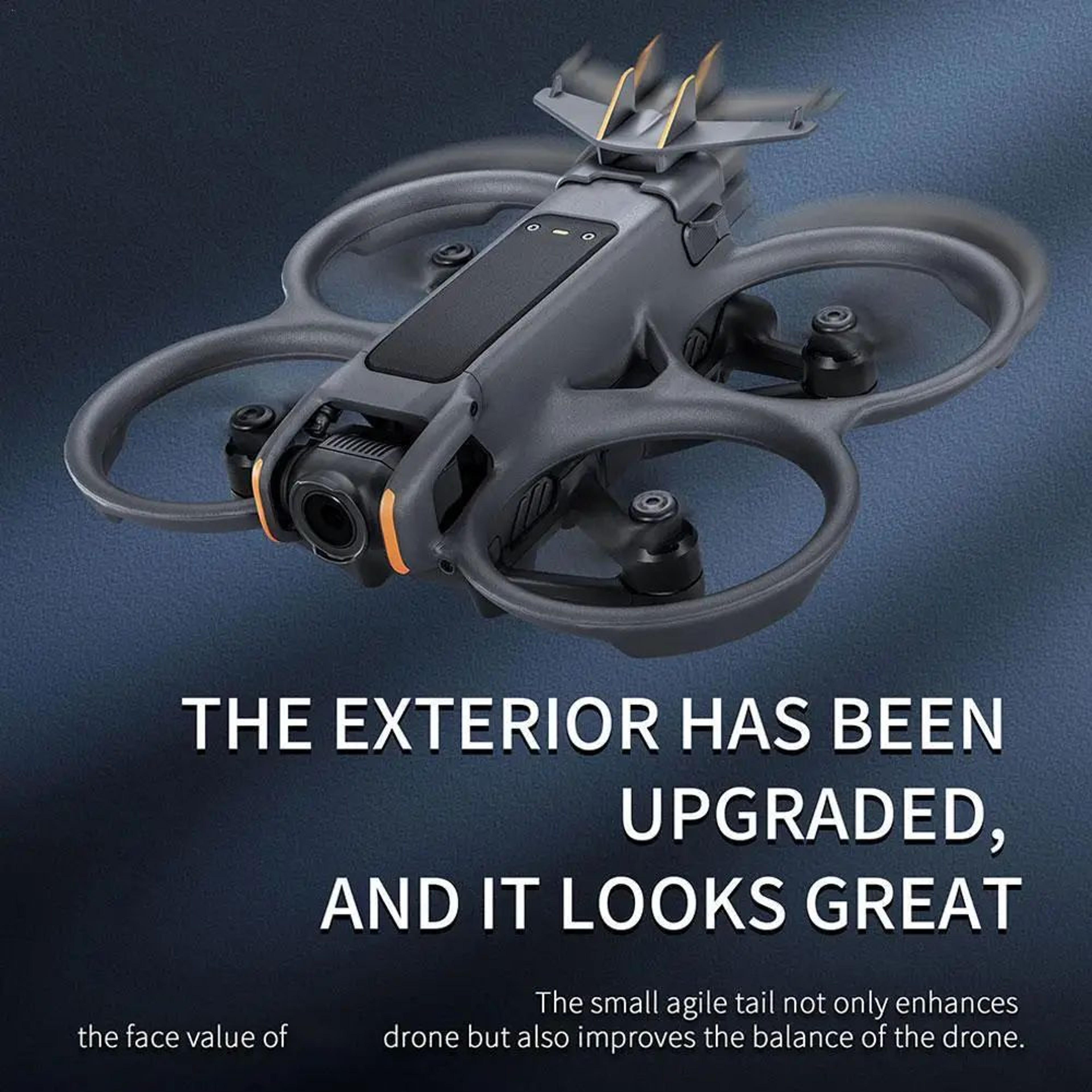 DJI Avata 2 Rear Tail Wing Stabilizer  Lightweight Drone Tail Wing For Enhanced Flight Performance 0